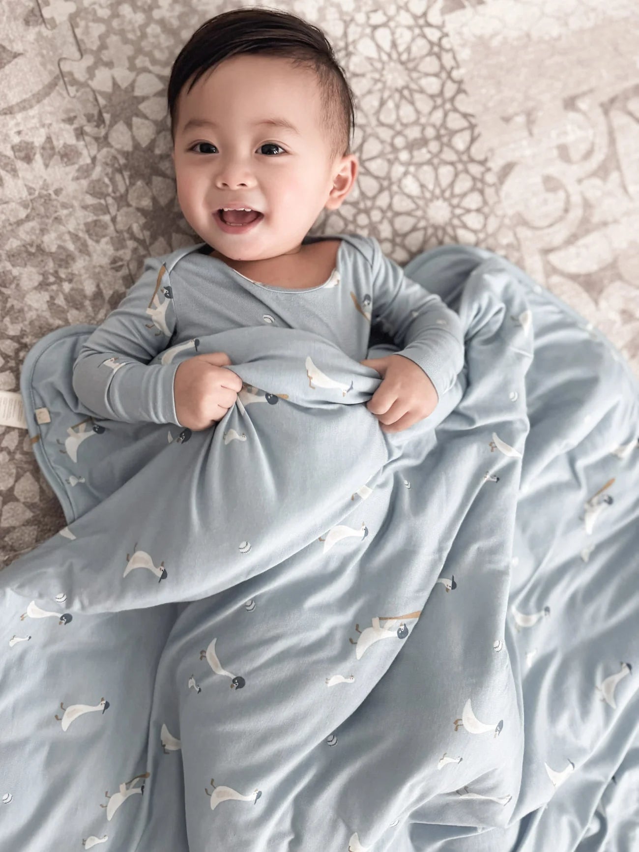 Gunamuna Cloud Toddler Blanket - Baseball Goose 1.0 Tog