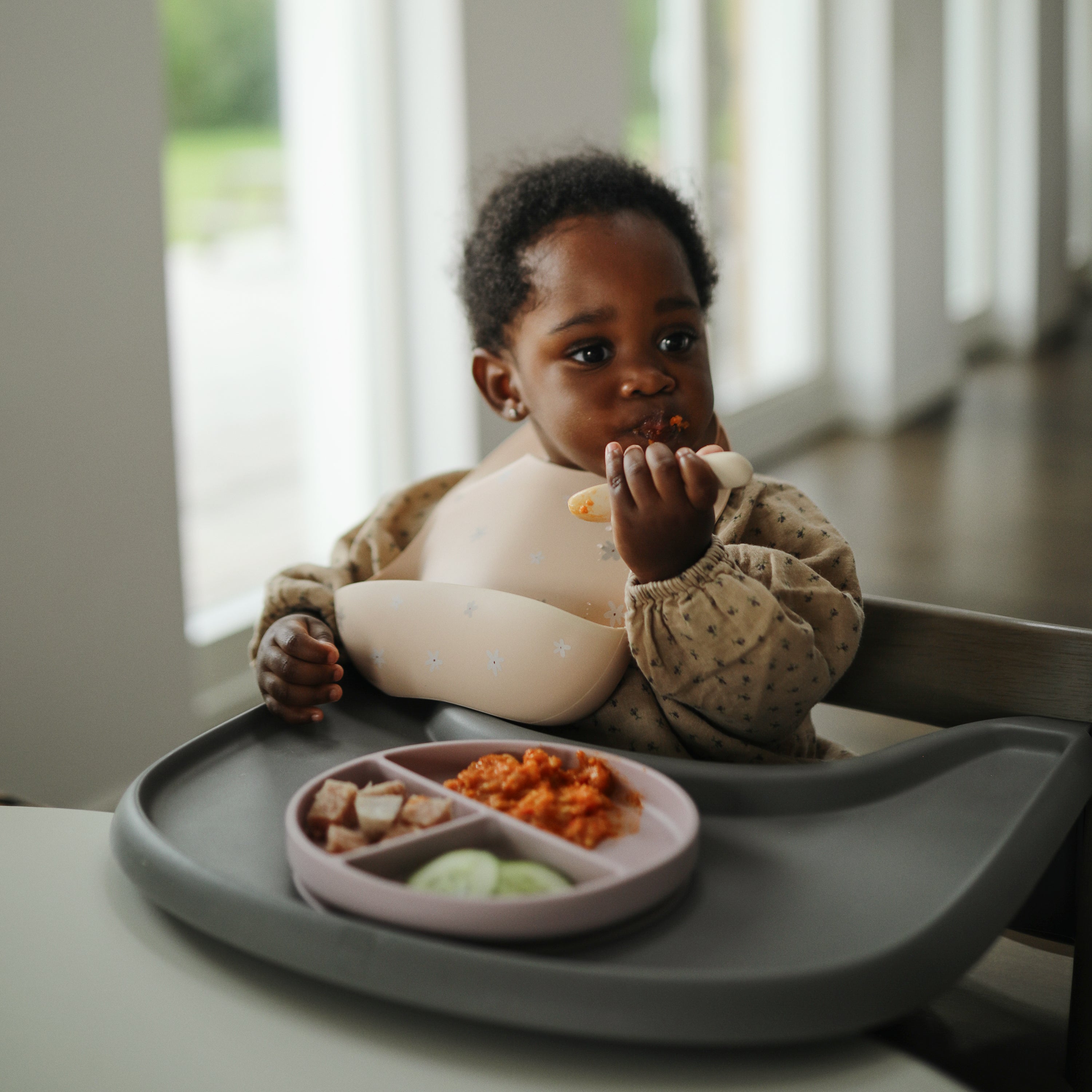 Silicone Baby Bib mushie