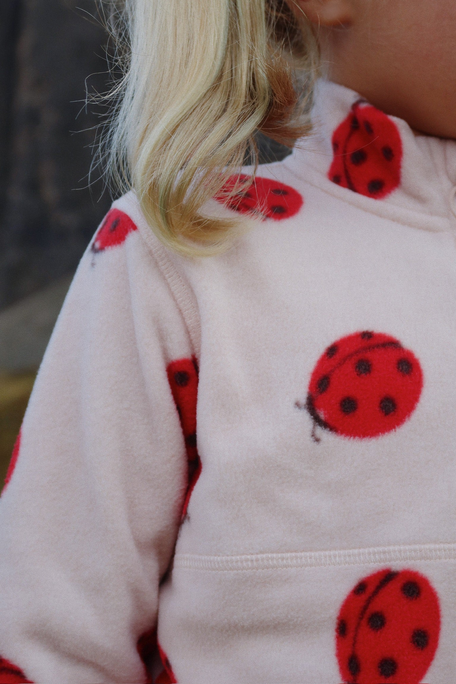 konges sløjd Tavi Fleece Sweatshirt - ladybug