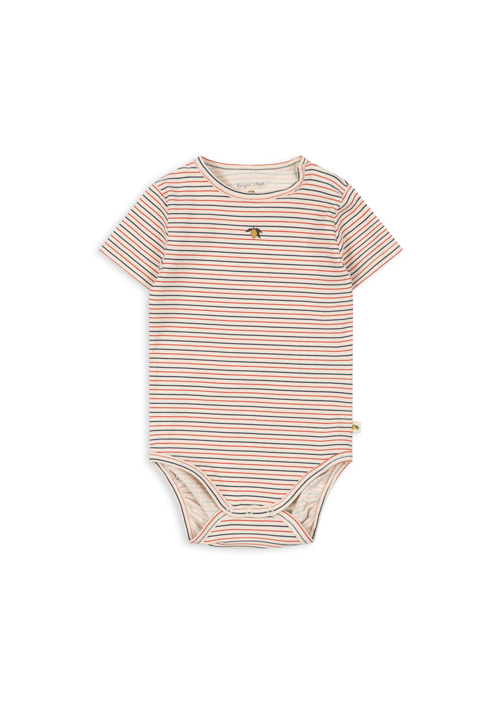 Konges Sløjd Basic Short Sleeve Body - Stripe Tricolore Petit