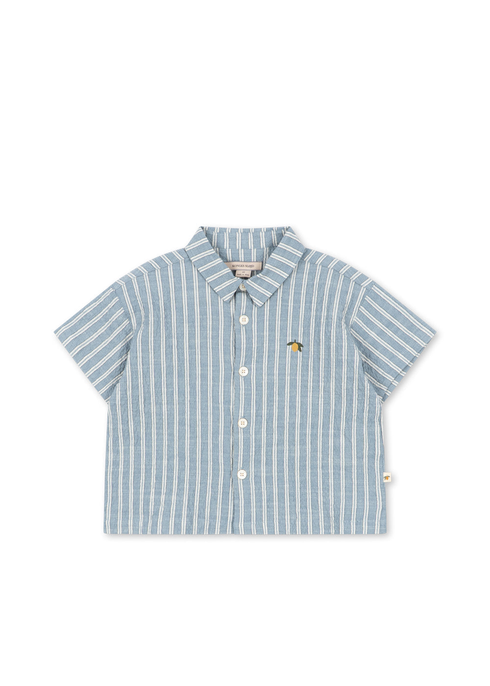 Konges Sløjd Elliot Short Sleeve Shirt - Trio Bleu Stripe