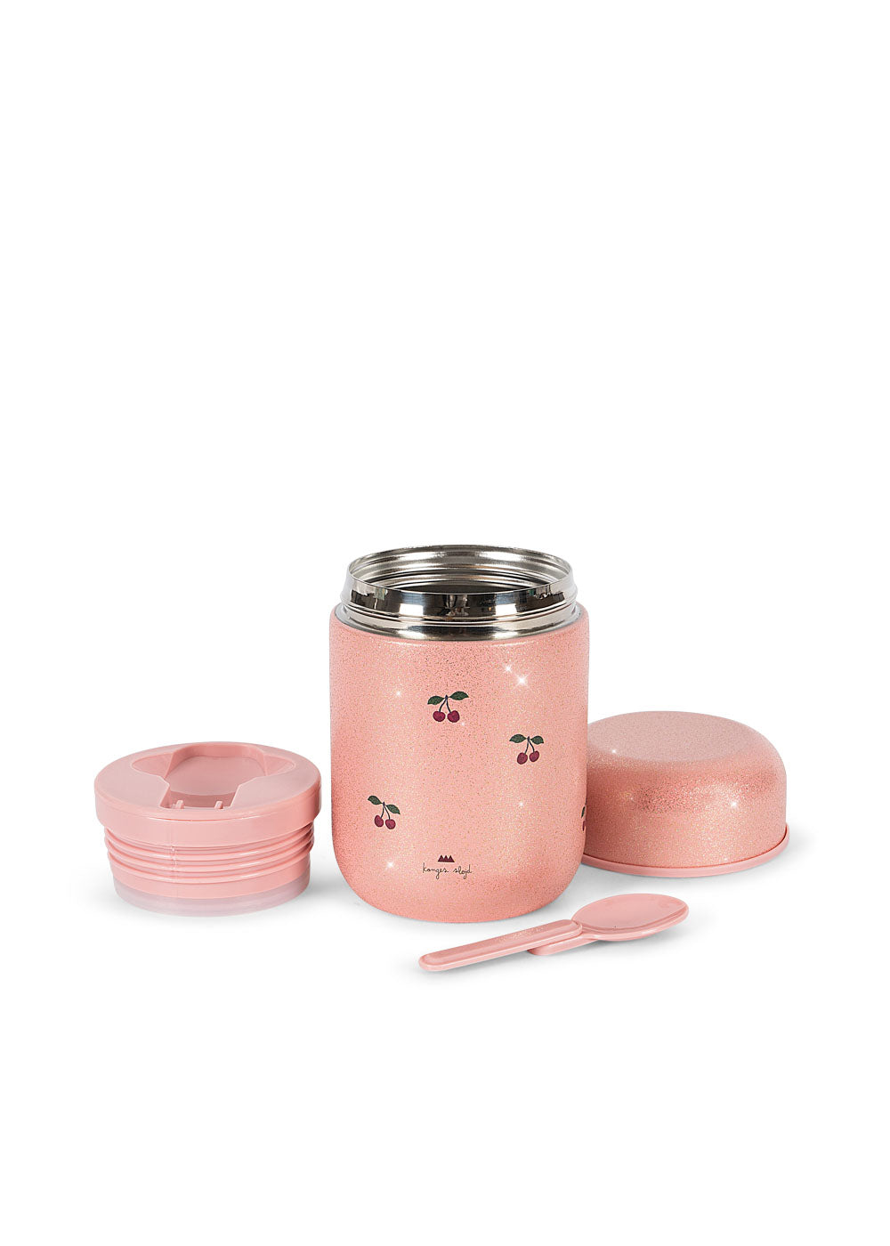 Konges Sløjd Glitter Thermo Food Jar – Cherry Glitter