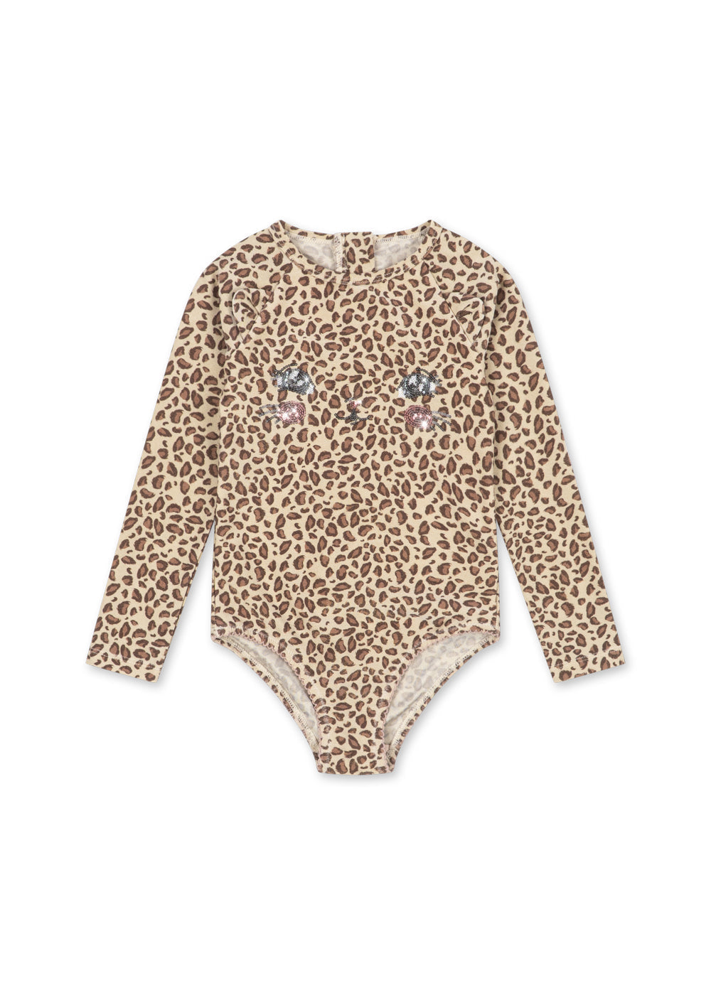 Konges Sløjd KITTY LONG SLEEVE SWIMSUIT - leo
