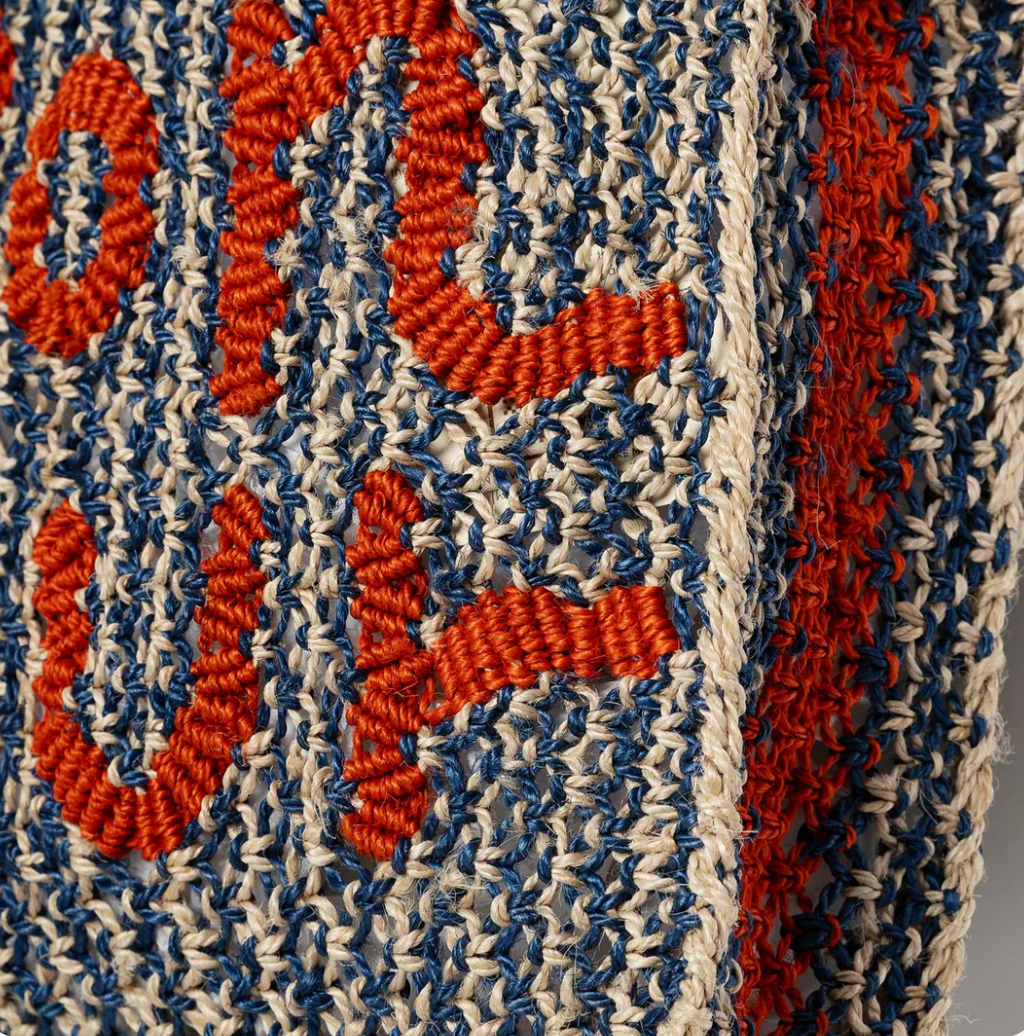 The Jacksons Bonjour Indigo/Natural Spice Cara Jute Bag