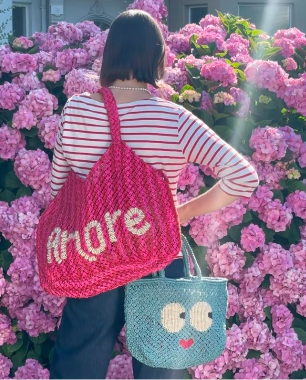 The Jacksons Amore Jute Tote Bag-Dora