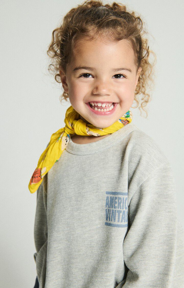 American Vintage Kid’s Hoodie ZOFBAY – Heather Grey American Vintage