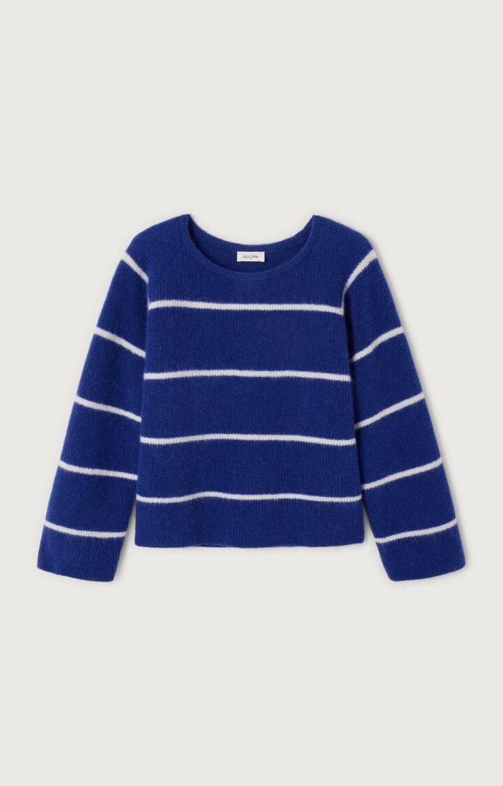 American Vintage Women’s Jumper Vitow – ROYAL BLUE WITH WHITE STRIPES American Vintage