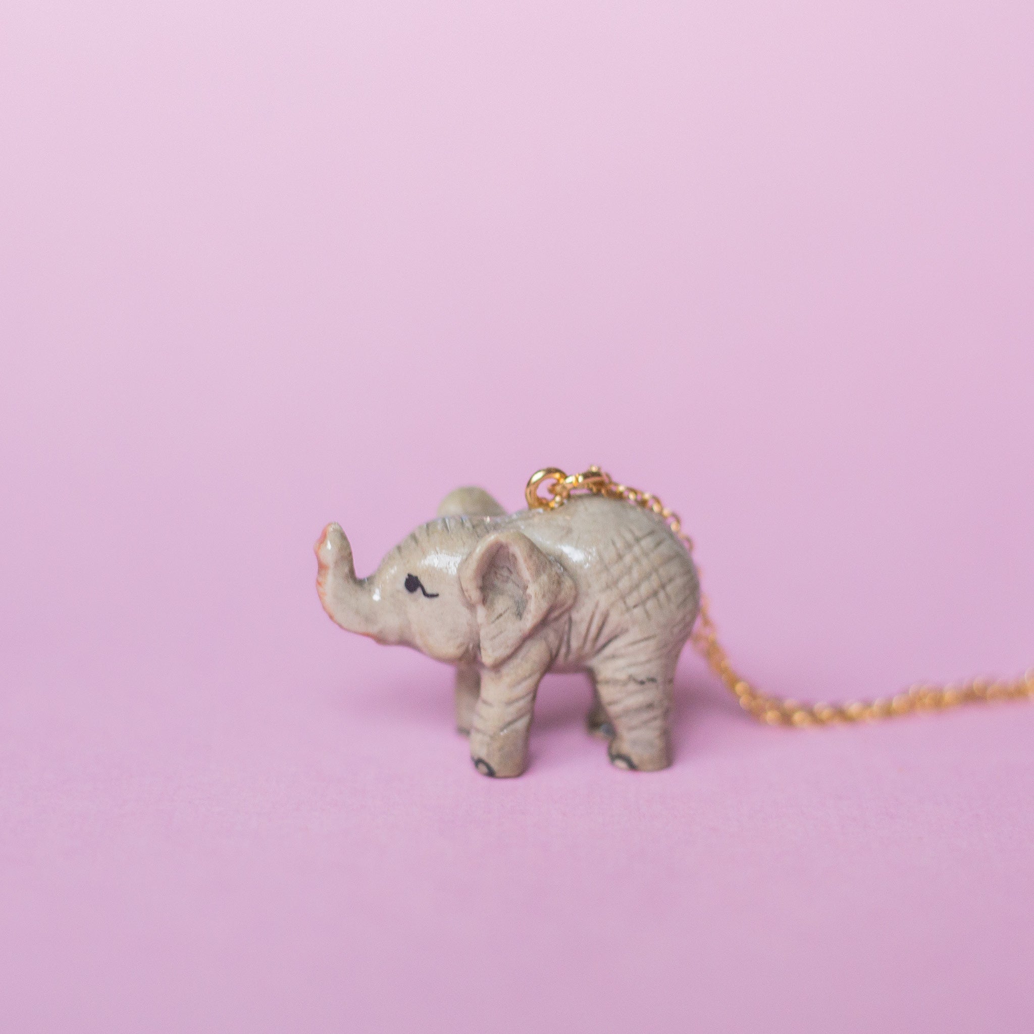 Camp Hollow Baby Elephant Necklace