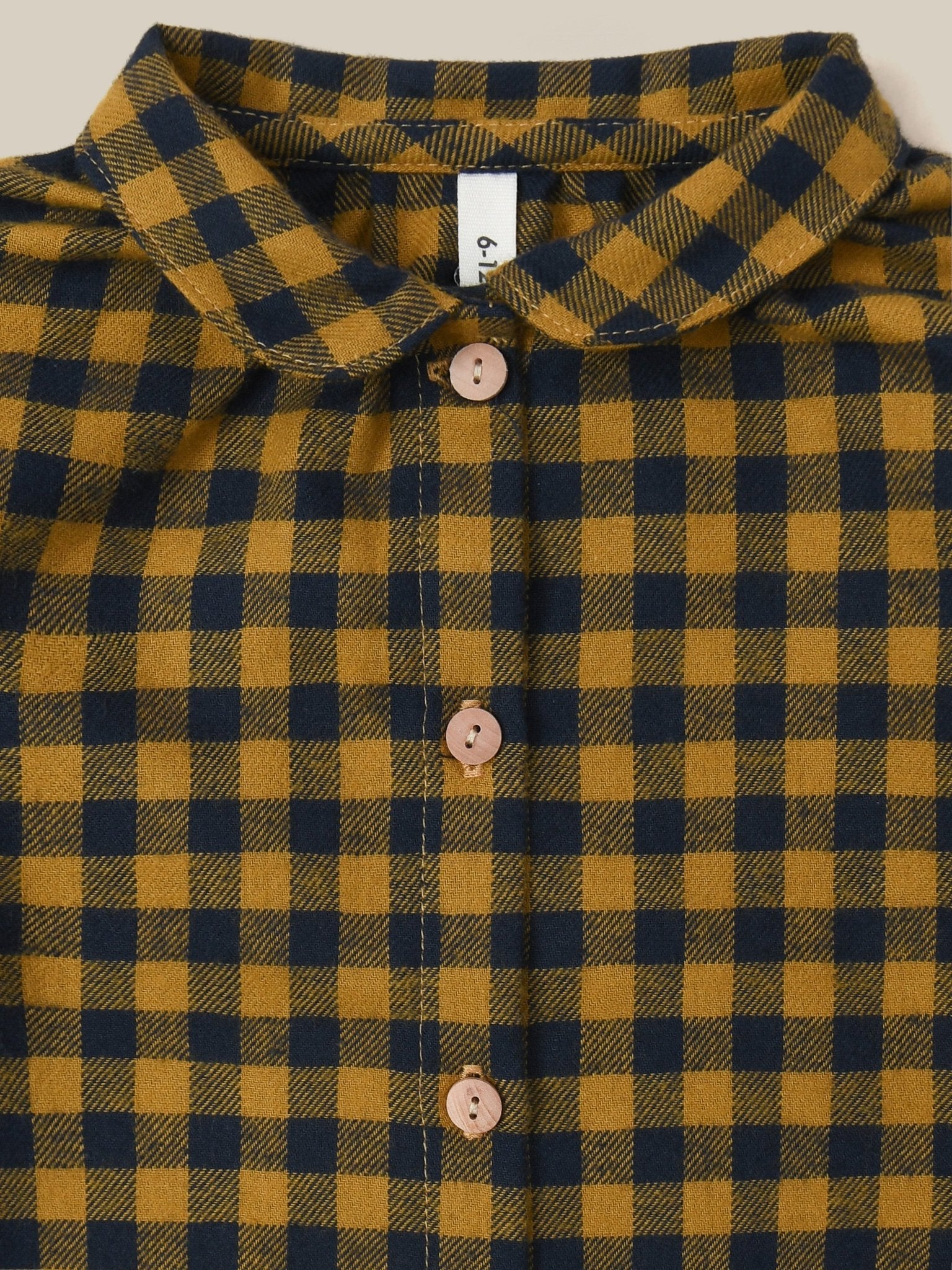 Organic Zoo Blueberry Gingham Shirt Organic Zoo