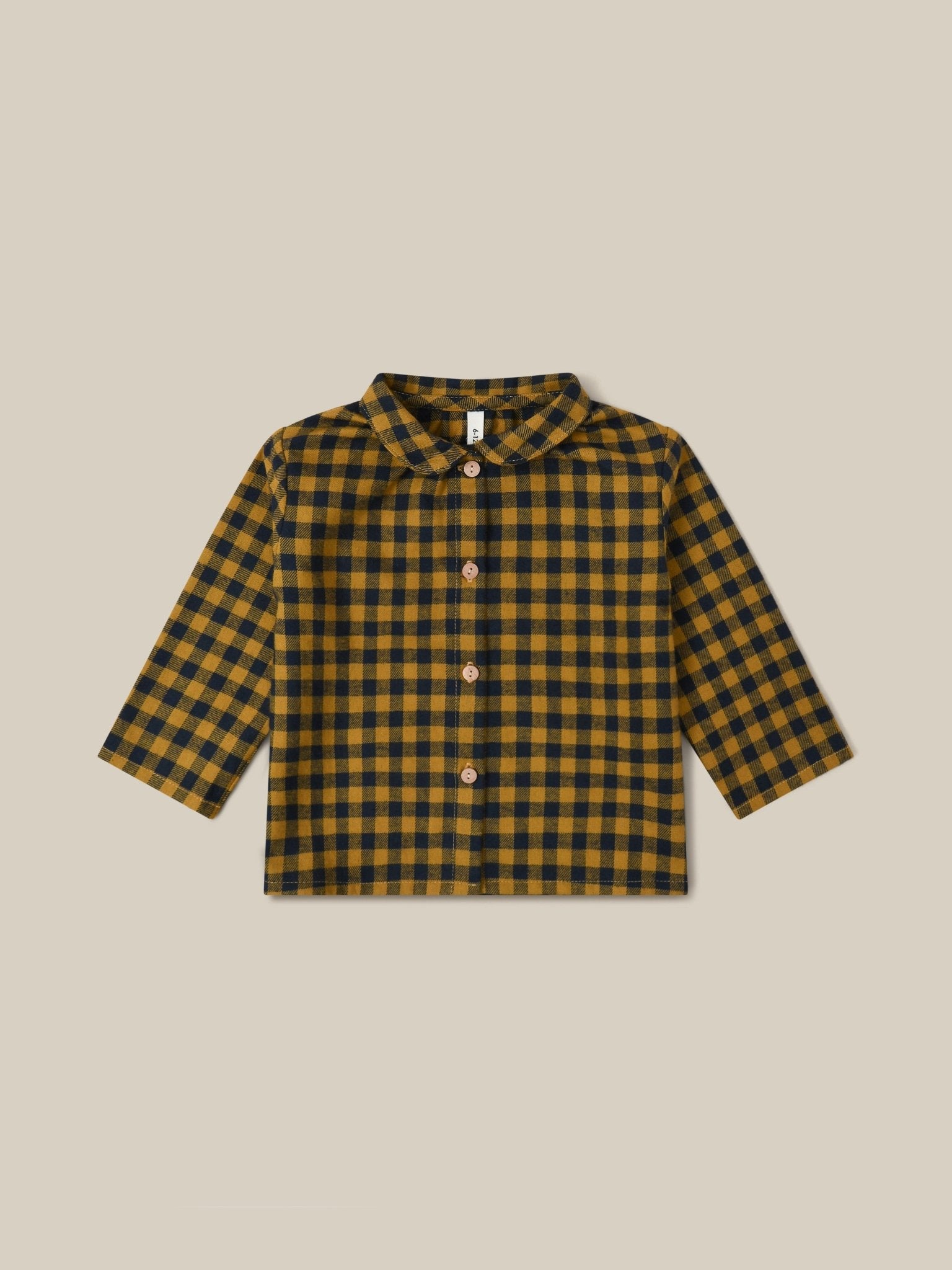 Organic Zoo Blueberry Gingham Shirt Organic Zoo