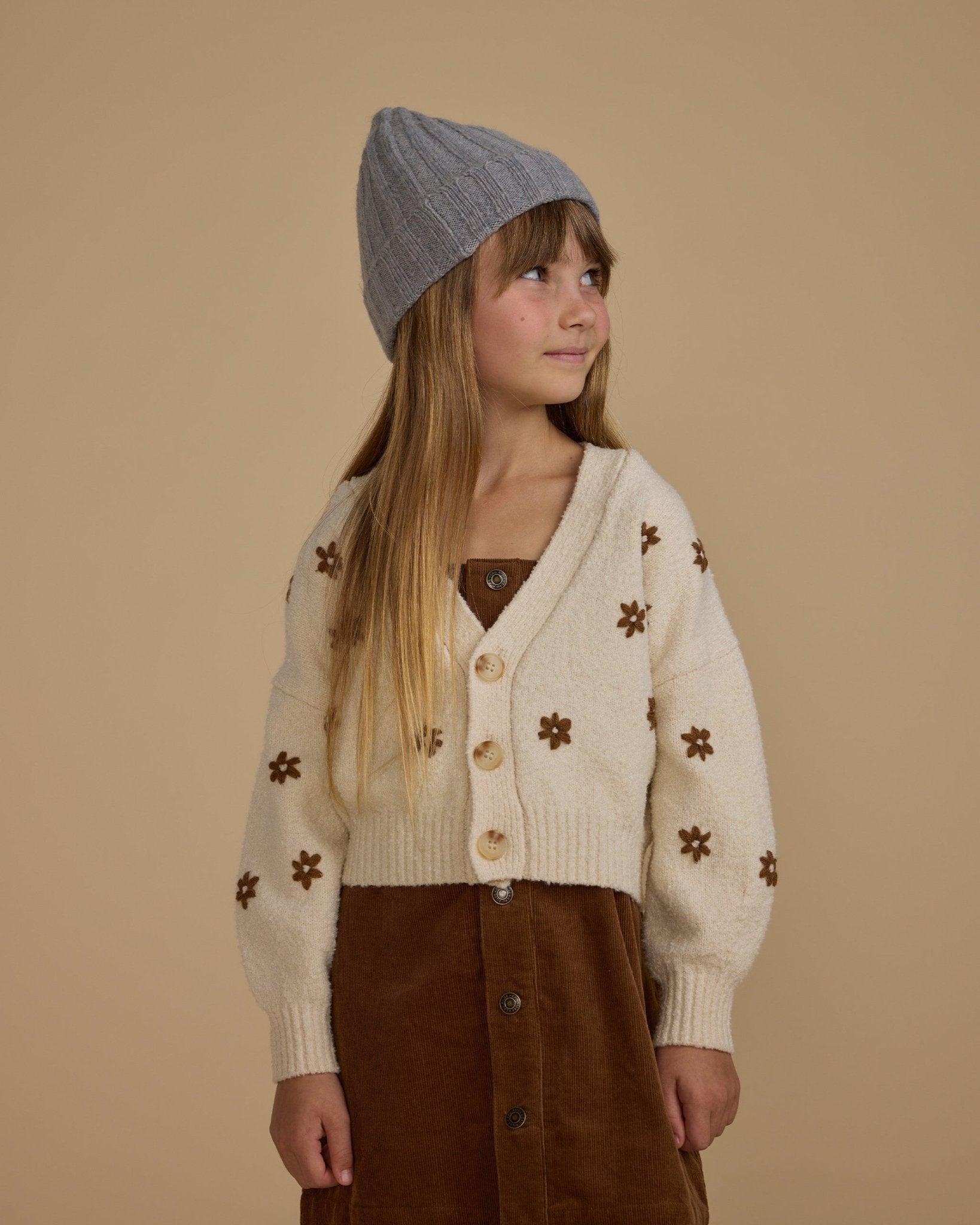 Rylee + Cru Boxy Crop Cardigan || Flowers Rylee + Cru