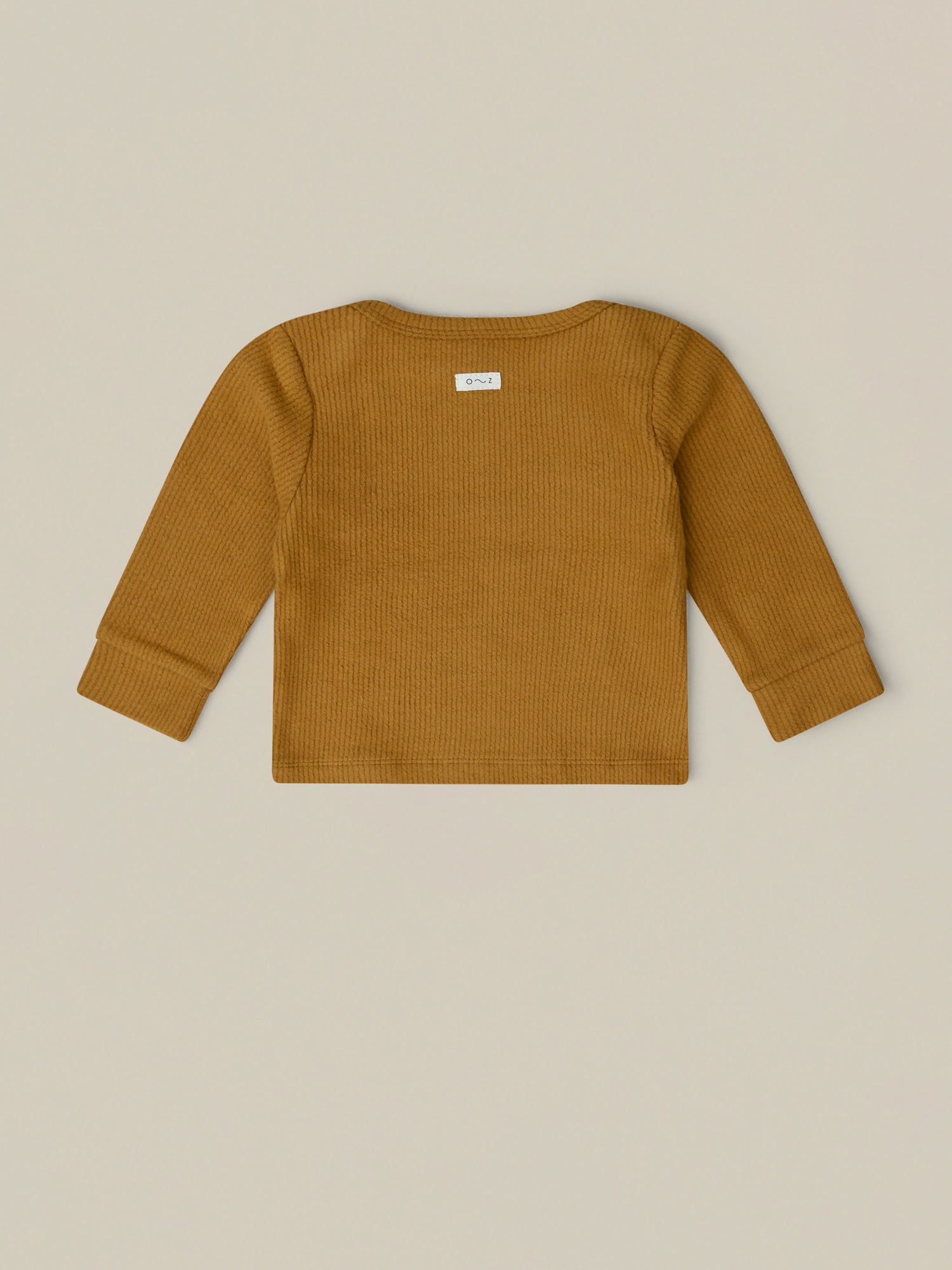Organic Zoo Brown Ribbed Long Sleeve Top Organic Zoo