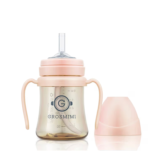 onzenna (Grosmimi and Cha&Mom) - Grosmimi PPSU Straw Cup - 6oz (6 Months+): Peach