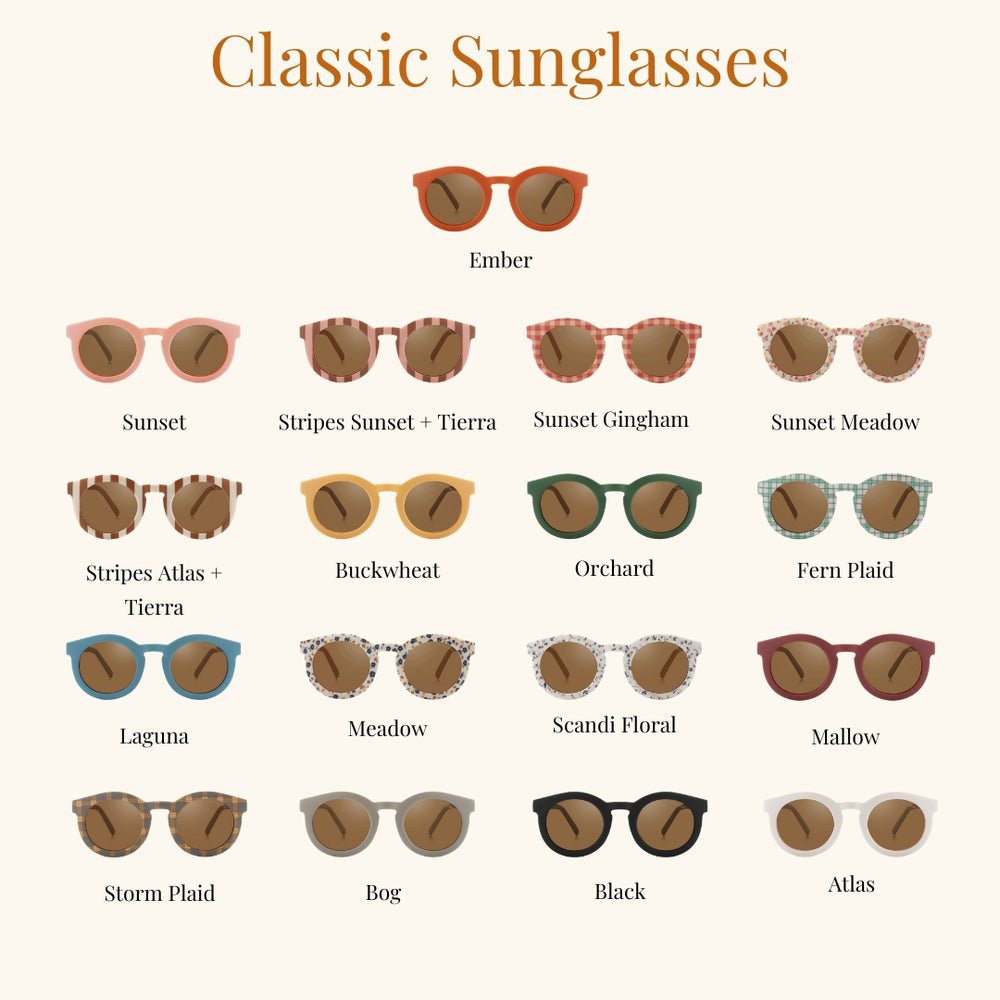 CLASSIC: BENDABLE & POLARIZED SUNGLASSES | FERN PLAID Grech & Co