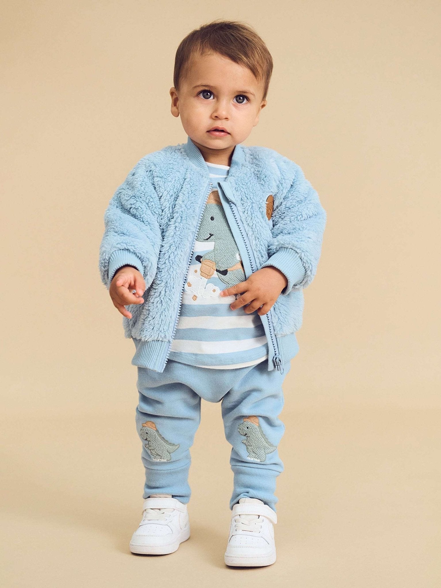 Huxbaby CONSTRUCTION DINO DROP CROTCH PANT Huxbaby