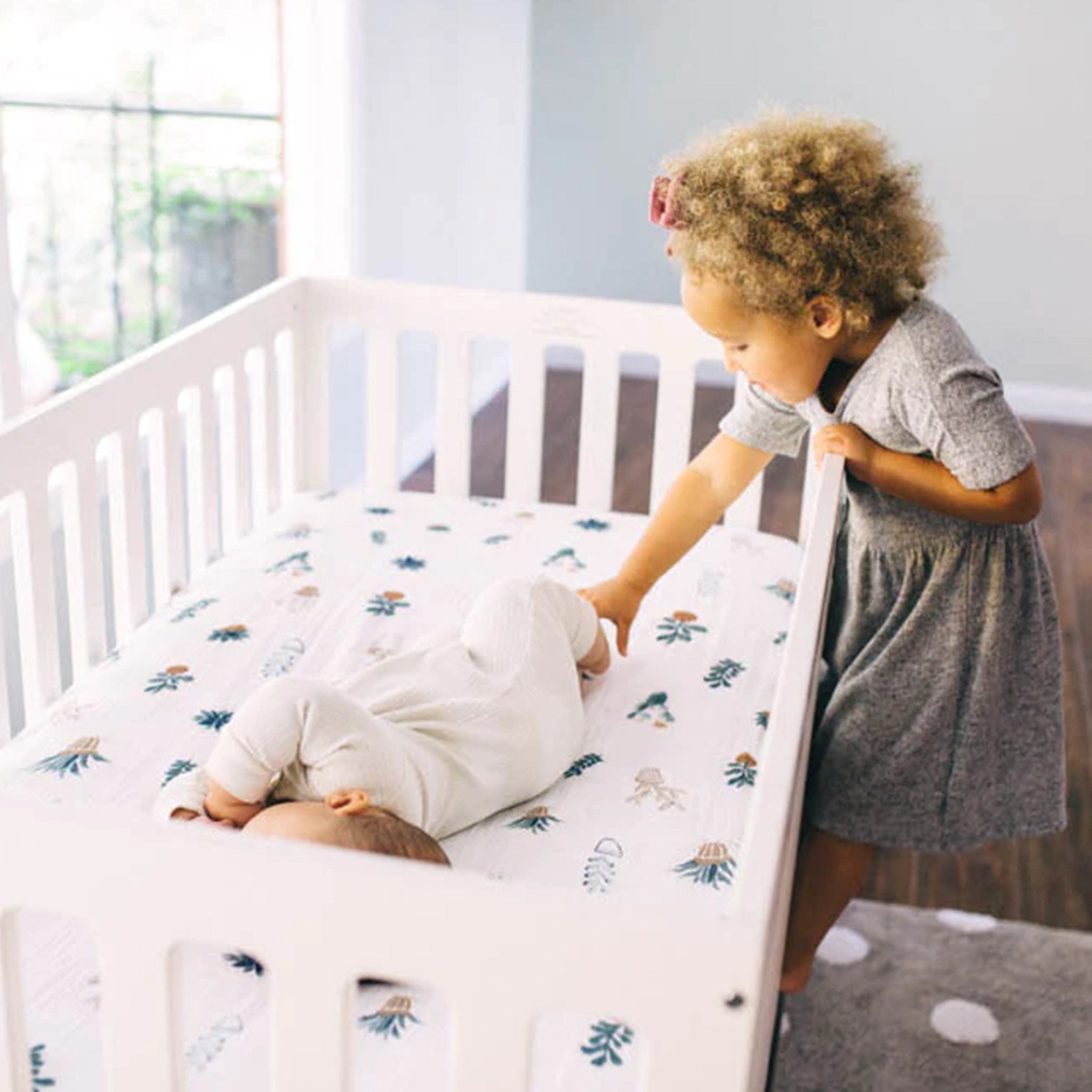 Cotton Muslin Crib Sheet - Prickle Pots Little Unicorn