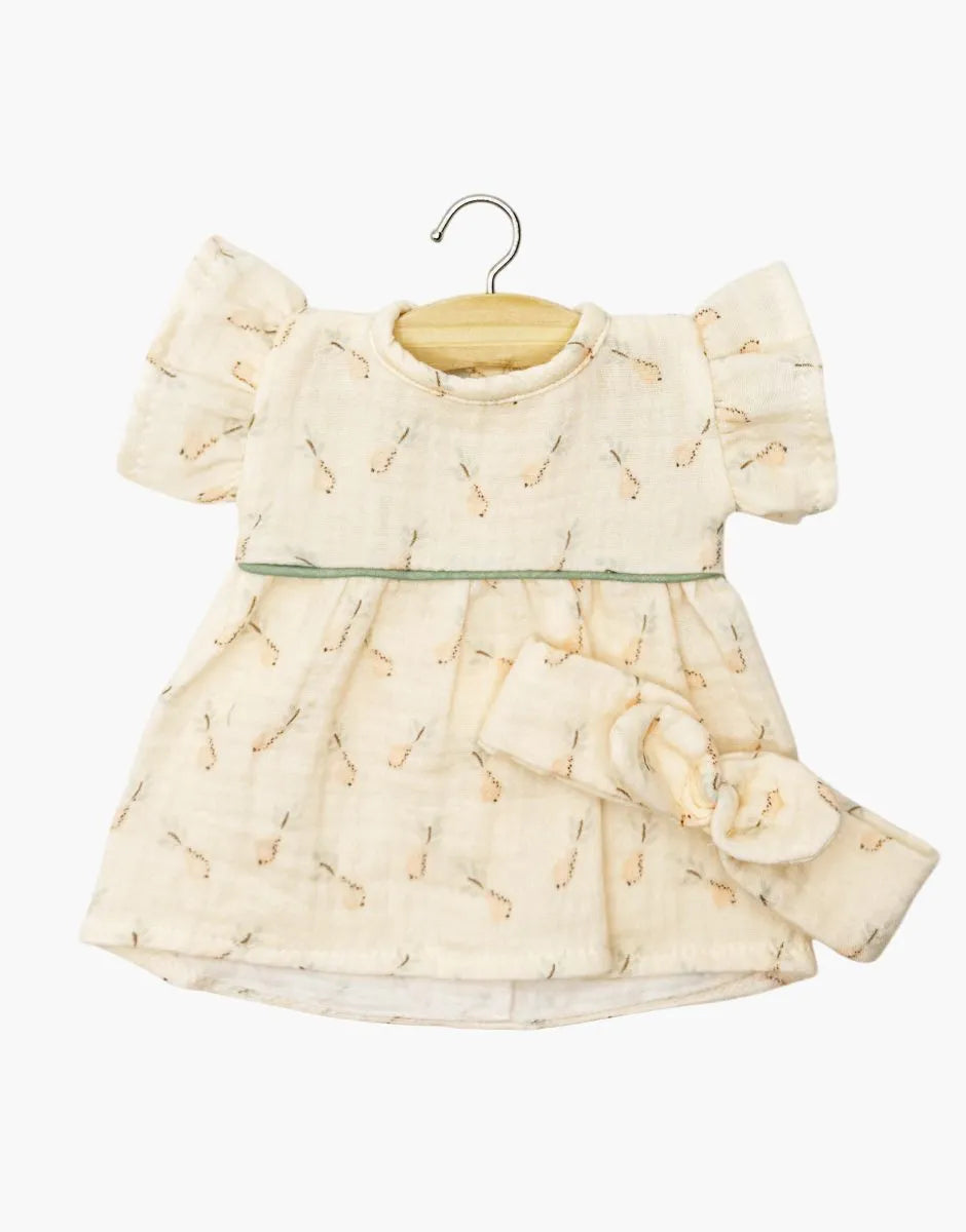 Minikane Daisy Doll Dress & Bow Headband in Hélène Cotton Gauze