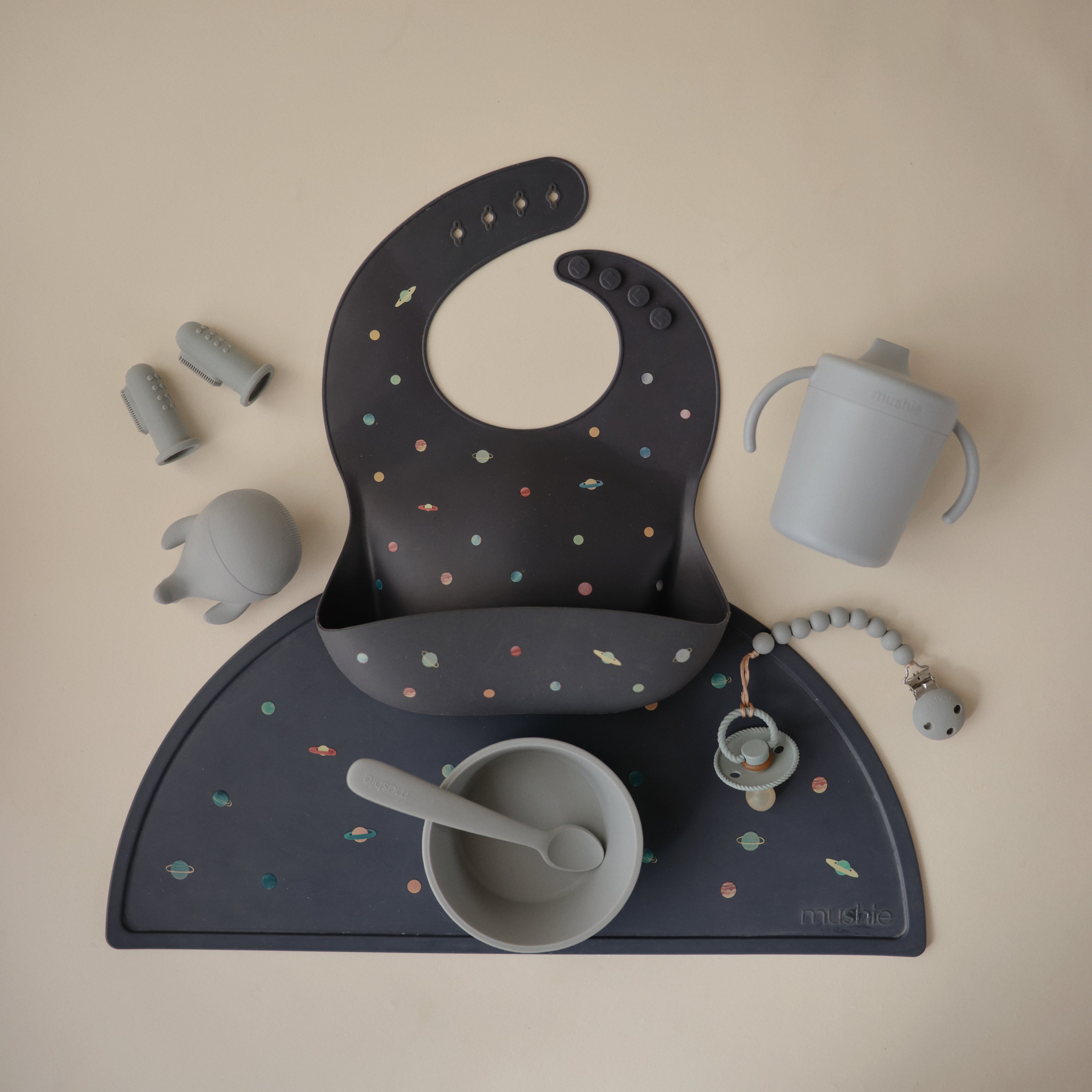 Silicone Baby Bib mushie
