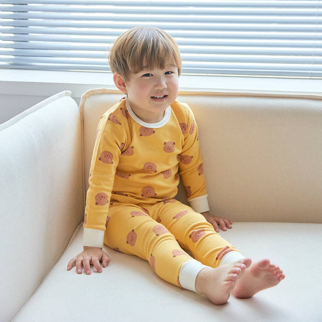Grosmimi - BabyRabbit Teddy Bear Long Sleeve Set: Pink Grosmimi