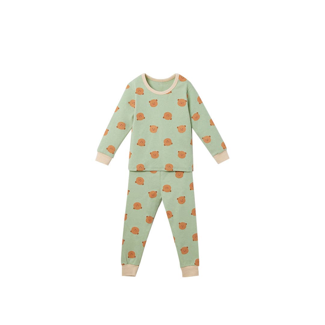 Grosmimi - BabyRabbit Teddy Bear Long Sleeve Set: Pink Grosmimi