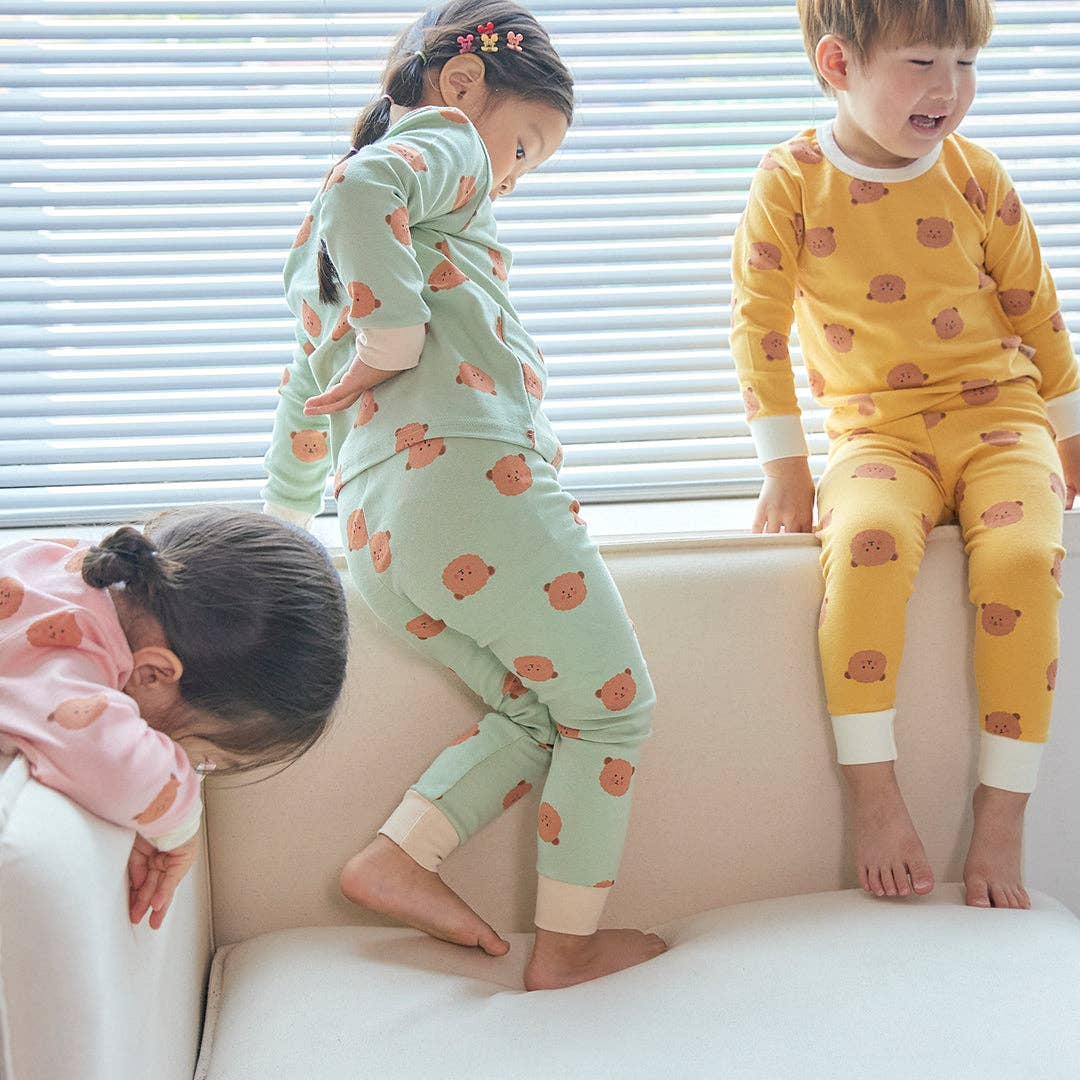 Grosmimi - BabyRabbit Teddy Bear Long Sleeve Set: Pink Grosmimi