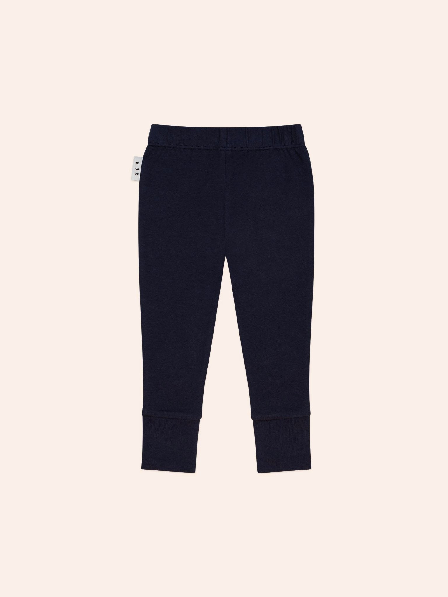 Huxbaby I Heart U Leggings β Navy Heart Knee Leggings Huxbaby