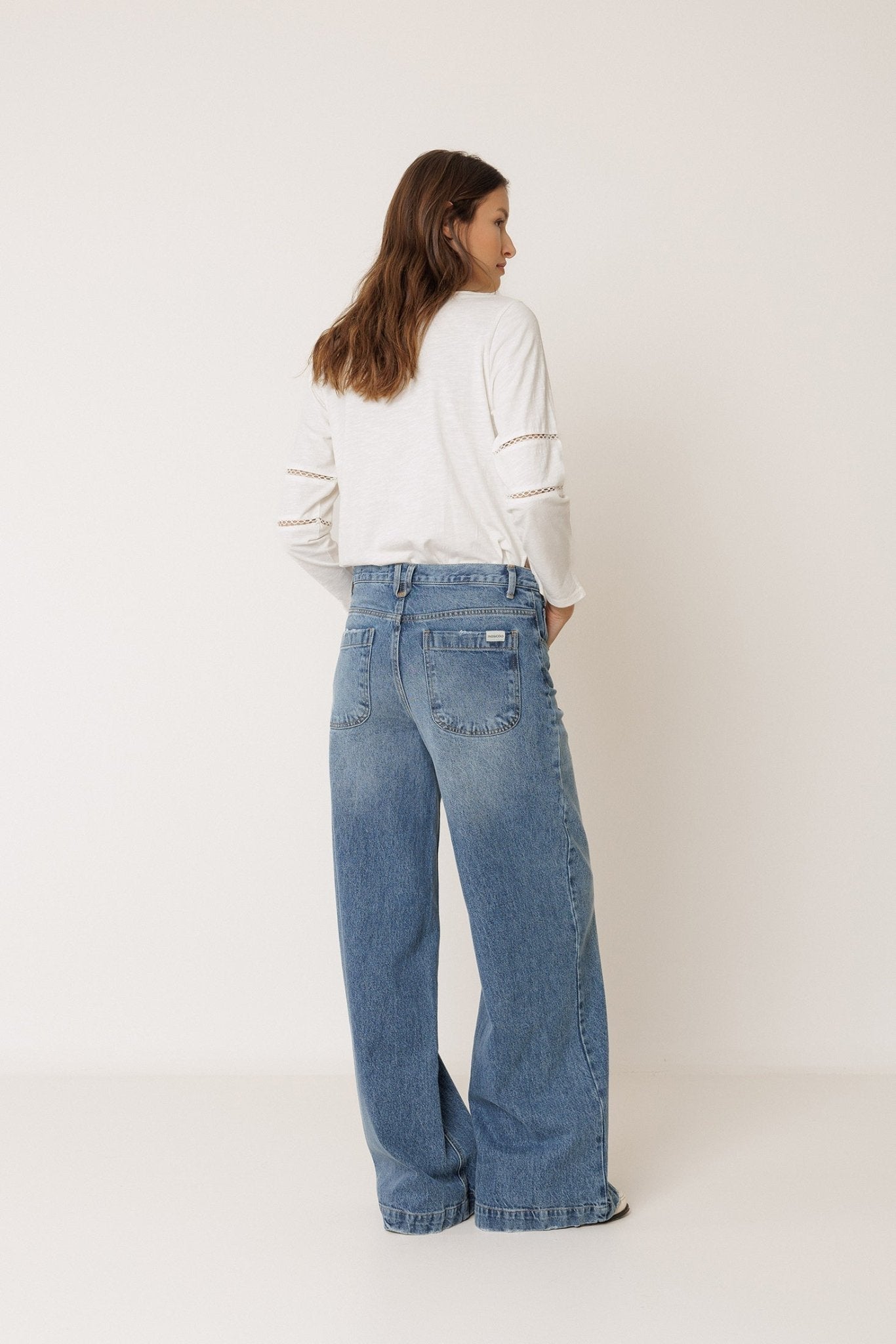 Indi & Cold Romantic Combination Tee – Ecru INDI&COLD