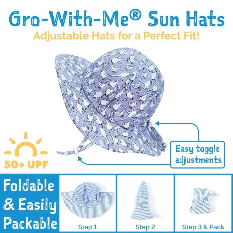 Jan & Jul Jan & Jul Kids Cotton Floppy Hats - Goose Jan & Jul