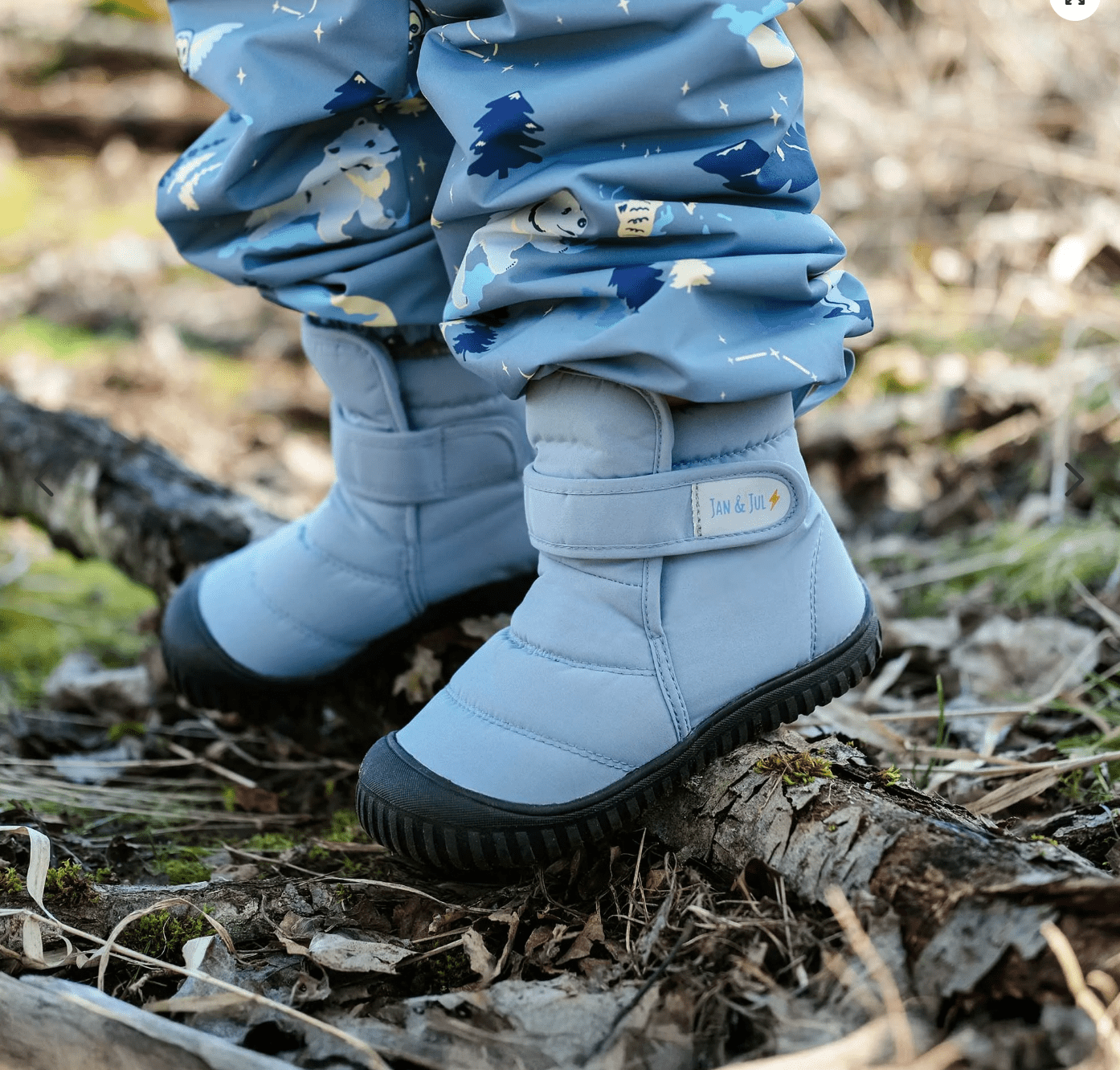 Jan & Jul Jan& Jul Kids Insulated Ankle Boots | Dusty Blue Jan & Jul