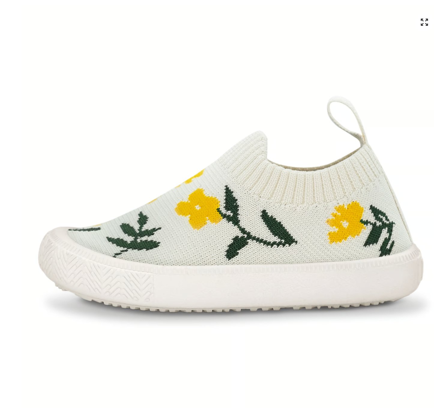 Jan & Jul Kids Graphic Slip On Shoes | Yellow Flower Jan & Jul