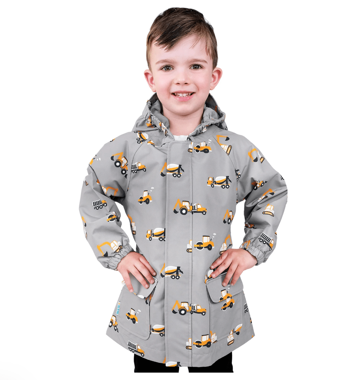 Jan & Jul Kids Shell Jacket | Grey Construction Jan & Jul
