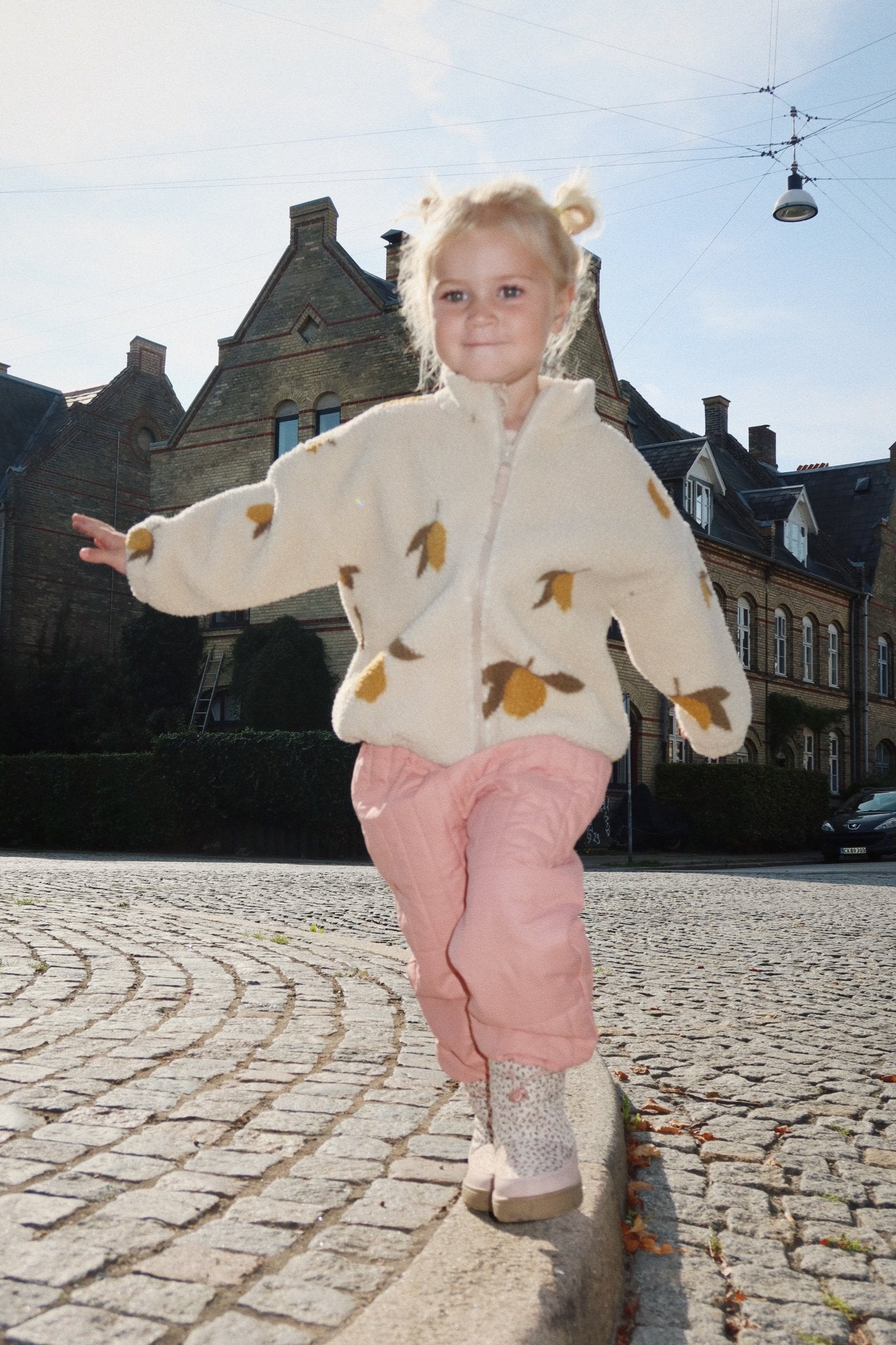 Konges Sløjd JODY TEDDY JACKET GRS - MON GRAND CITRON Konges Sløjd