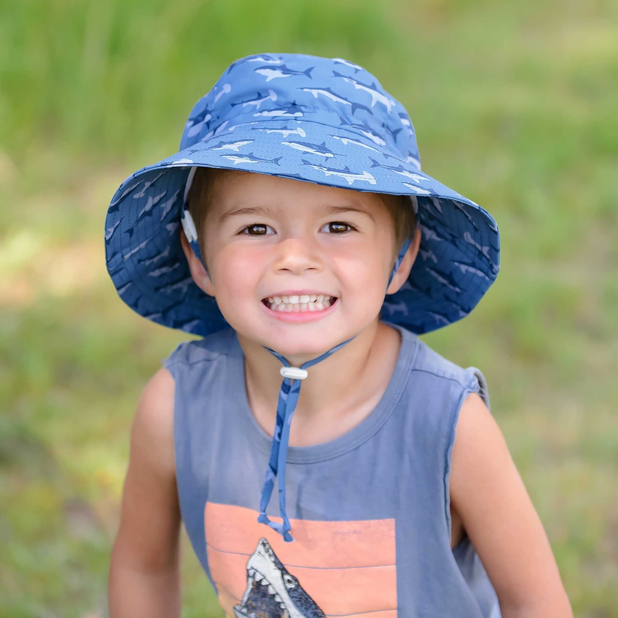 Jan & Jul Kids Water Repellent Bucket Hats | Shark Jan & Jul