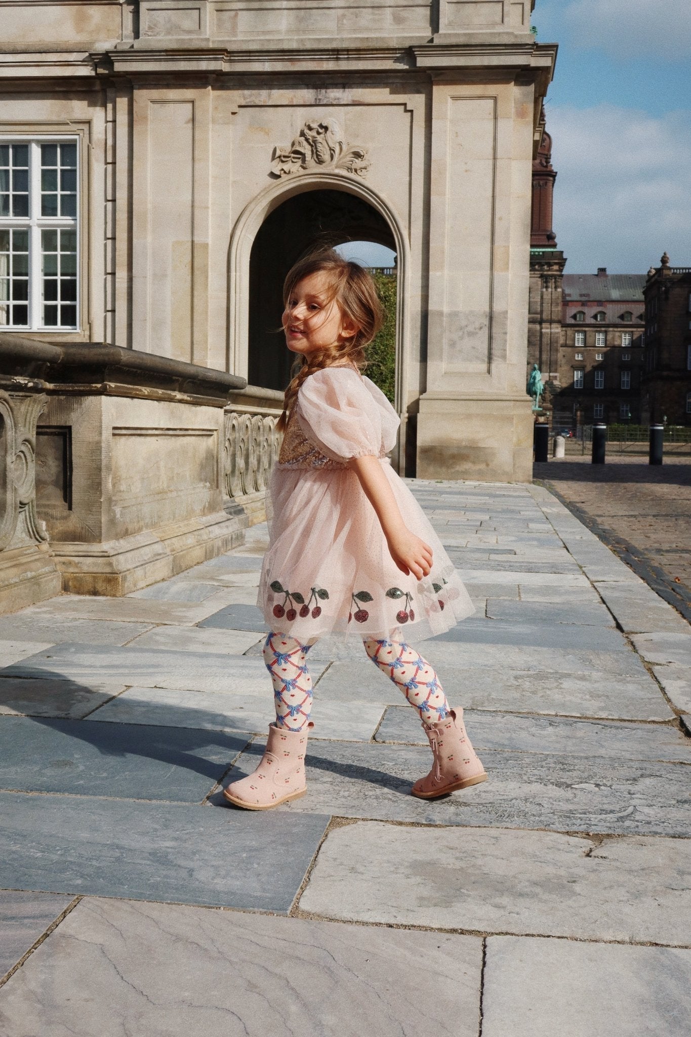 Konges Sløjd BOW JAQUARD TIGHTS - BOW MIX Konges Sløjd