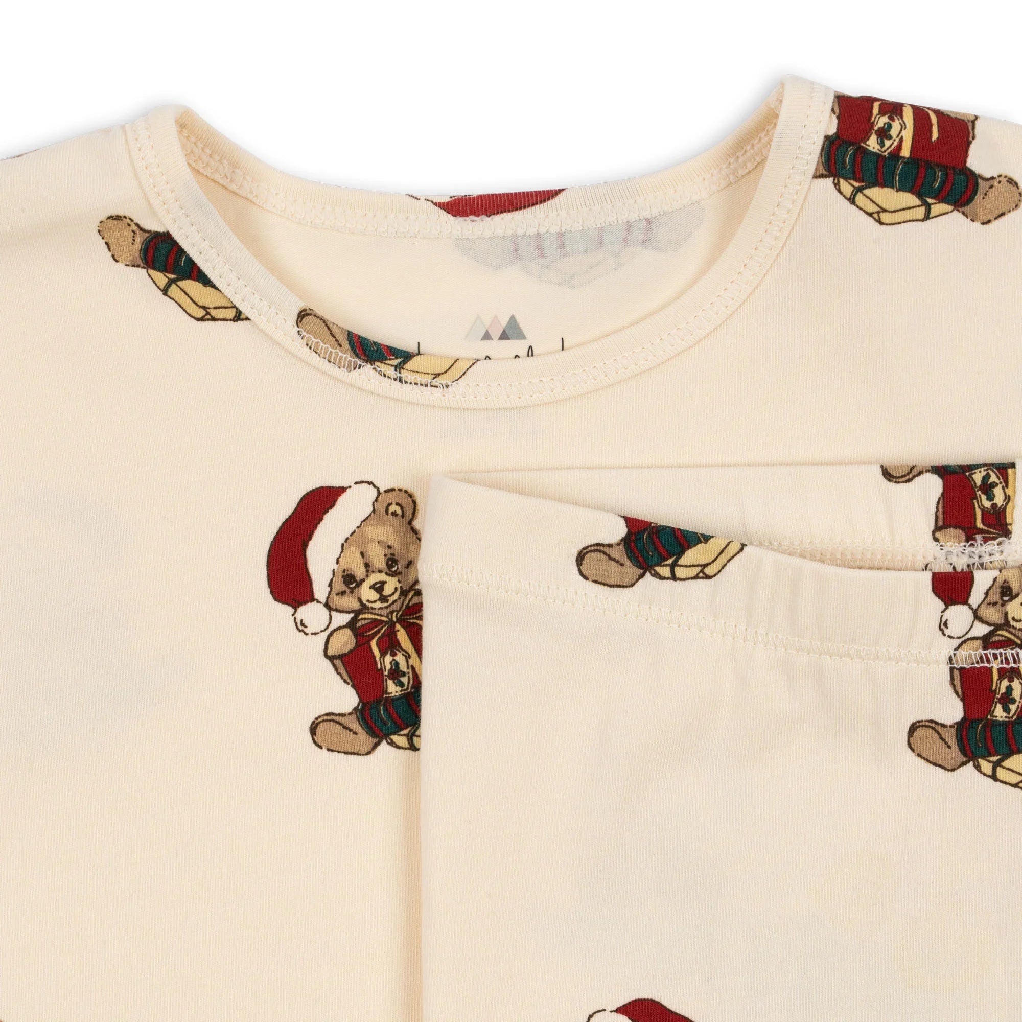 Konges Sløjd Christmas Teddy Basic Blouse/Pants Set Konges Sløjd