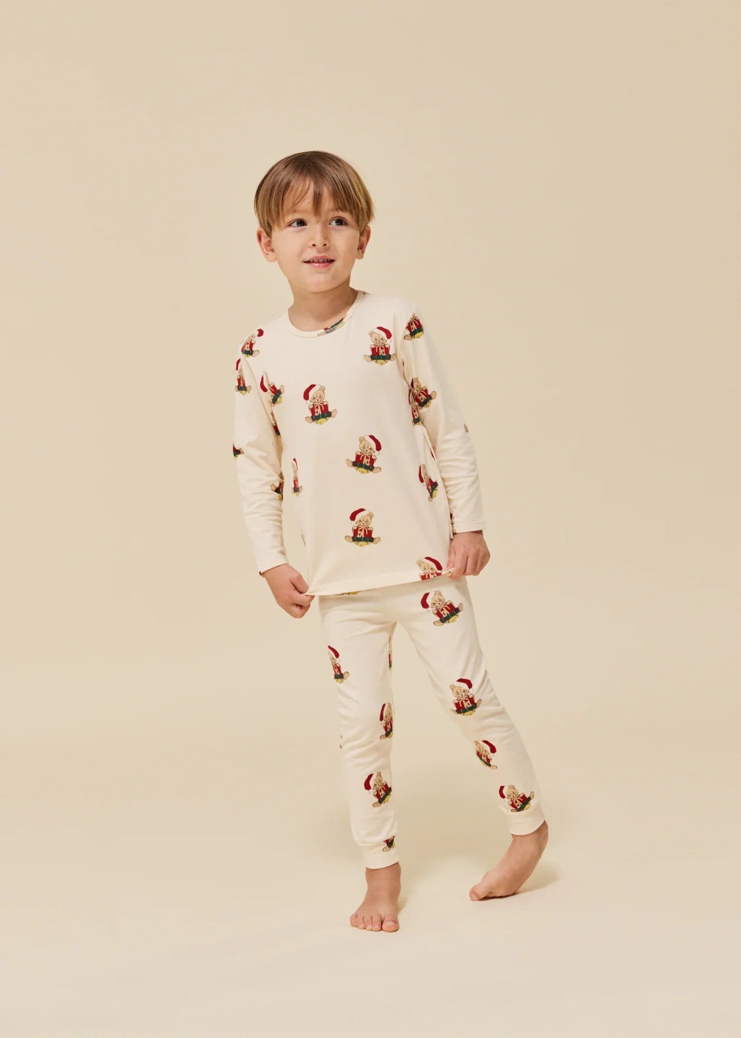 Konges Sløjd Christmas Teddy Basic Blouse/Pants Set Konges Sløjd