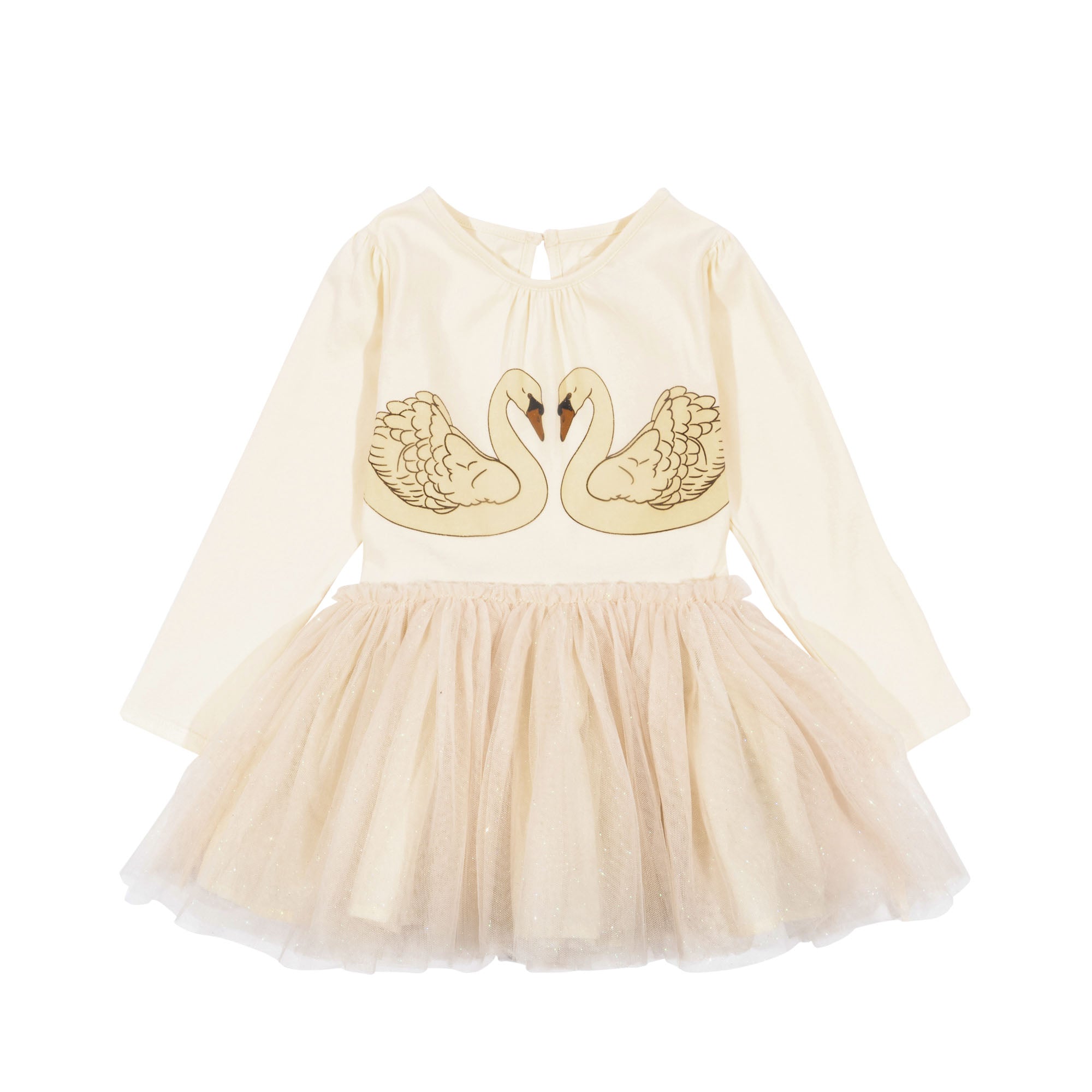 Konges Sløjd Fairy ballerina dress - swan buttercream glitter Konges Sløjd
