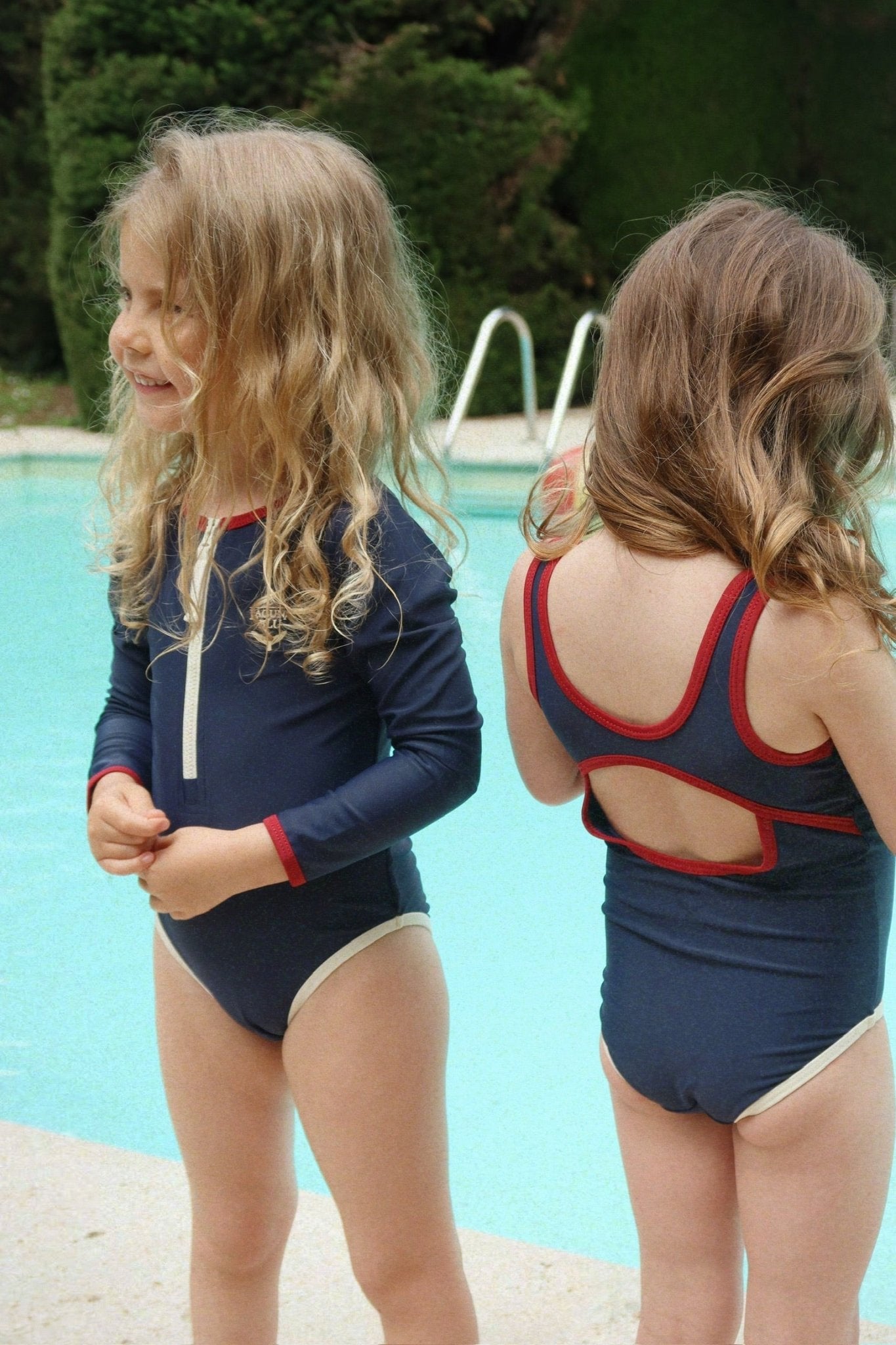 Konges Sløjd LAGUNA LONG SLEEVE SWIMSUIT - estate blue