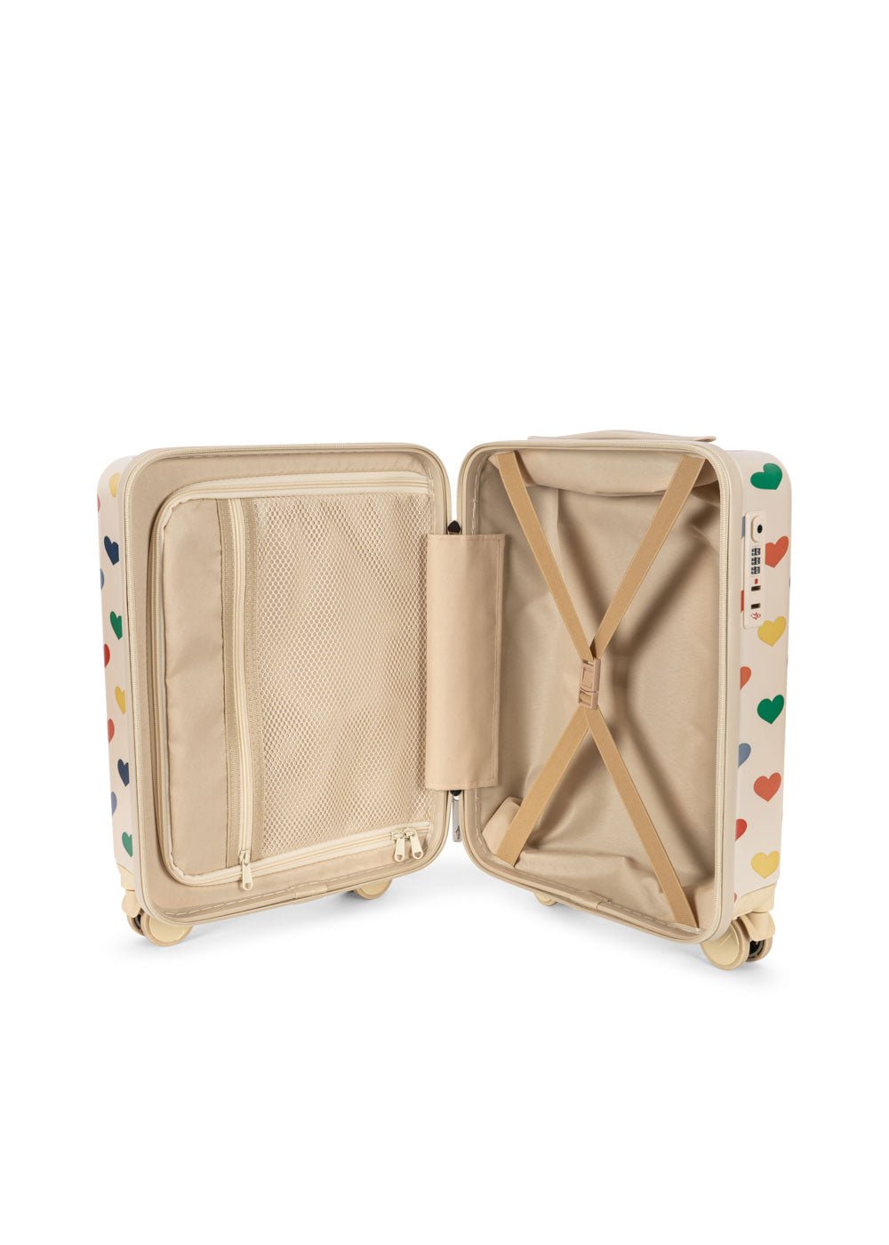 Konges Sløjd Travel Suitcase – Bon Cœur Coloré | Kids Cabin Luggage with TSA Lock Konges Sløjd New Collection