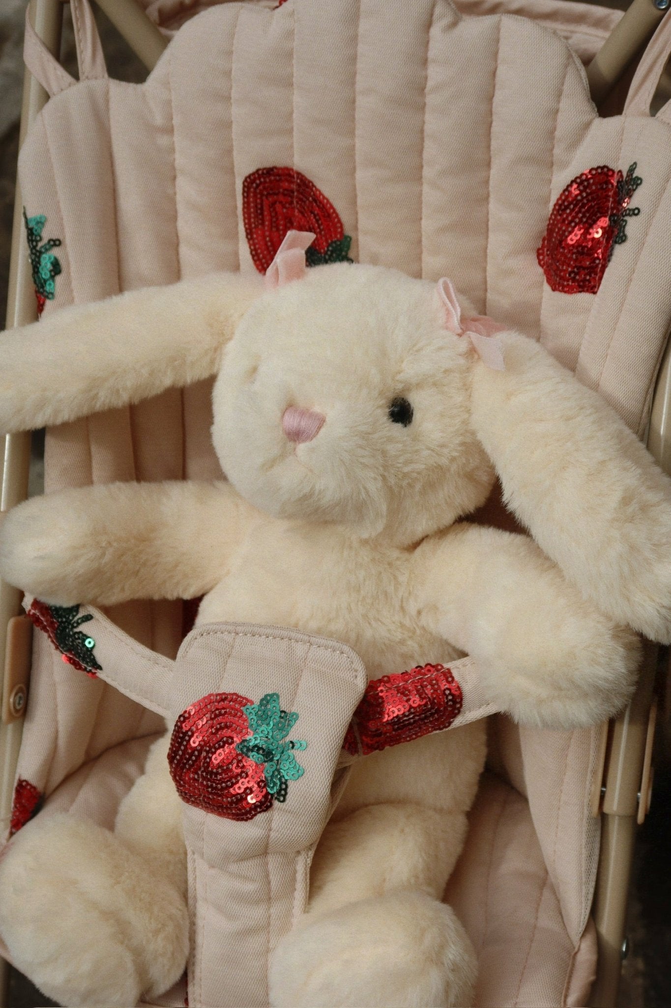 Konges Sløjd TULLE DOLL STROLLER - strawberry Konges Sløjd New Collection