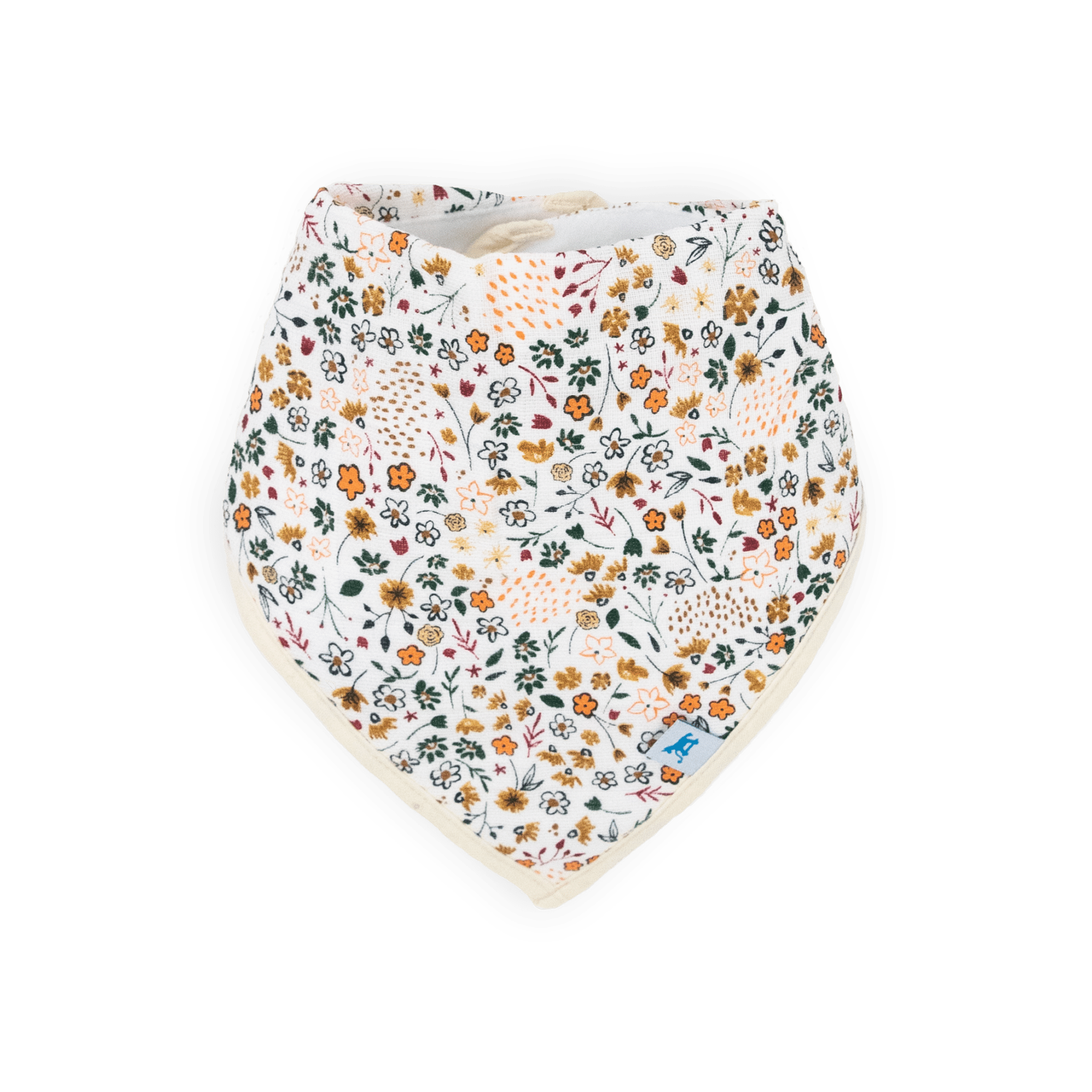 Little Unicorn Cotton Muslin + Fleece Bandana Bib 4 Pack - Pressed Petals Little Unicorn