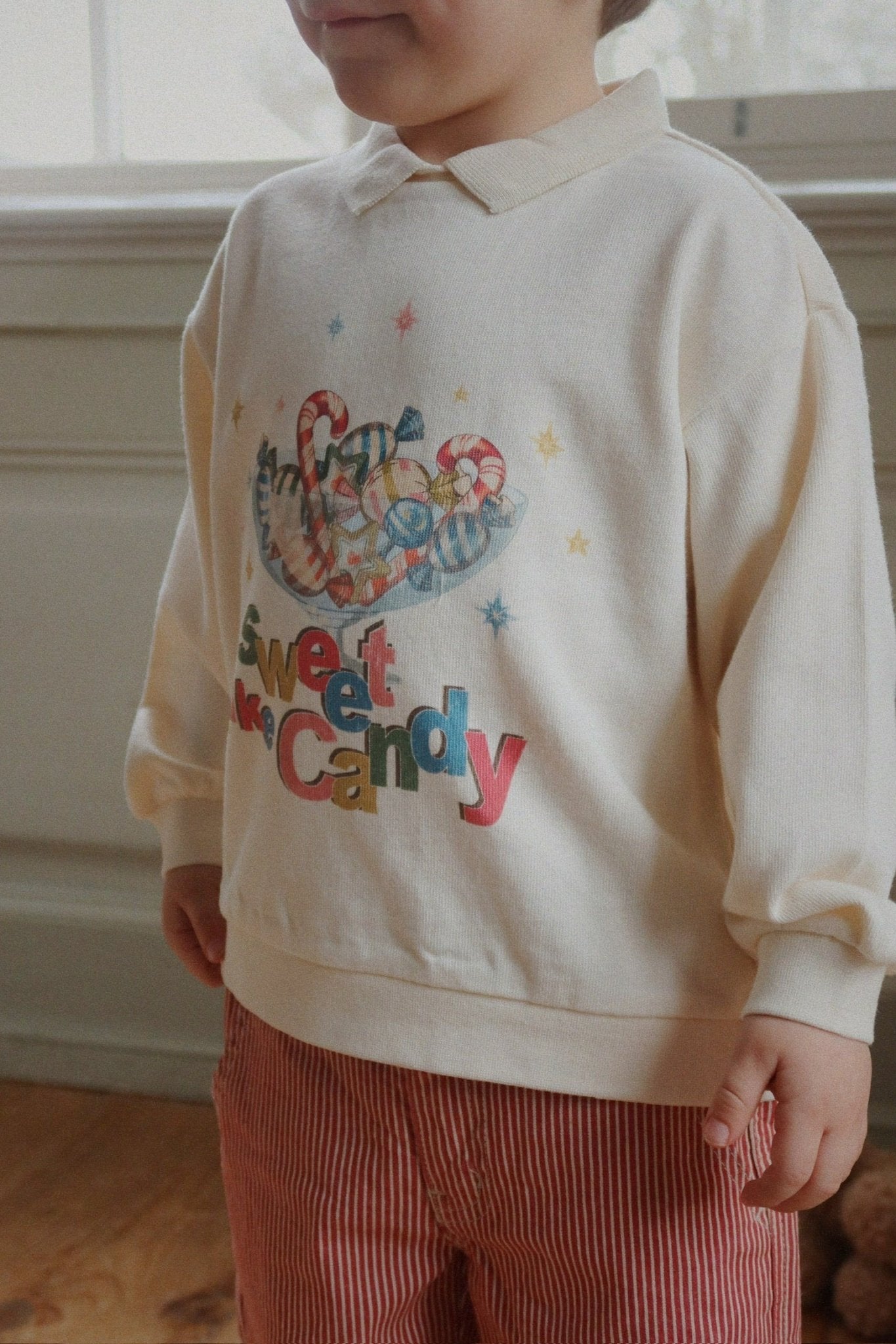 LUC PANTS - milk rouge stripe Konges Sløjd New Collection