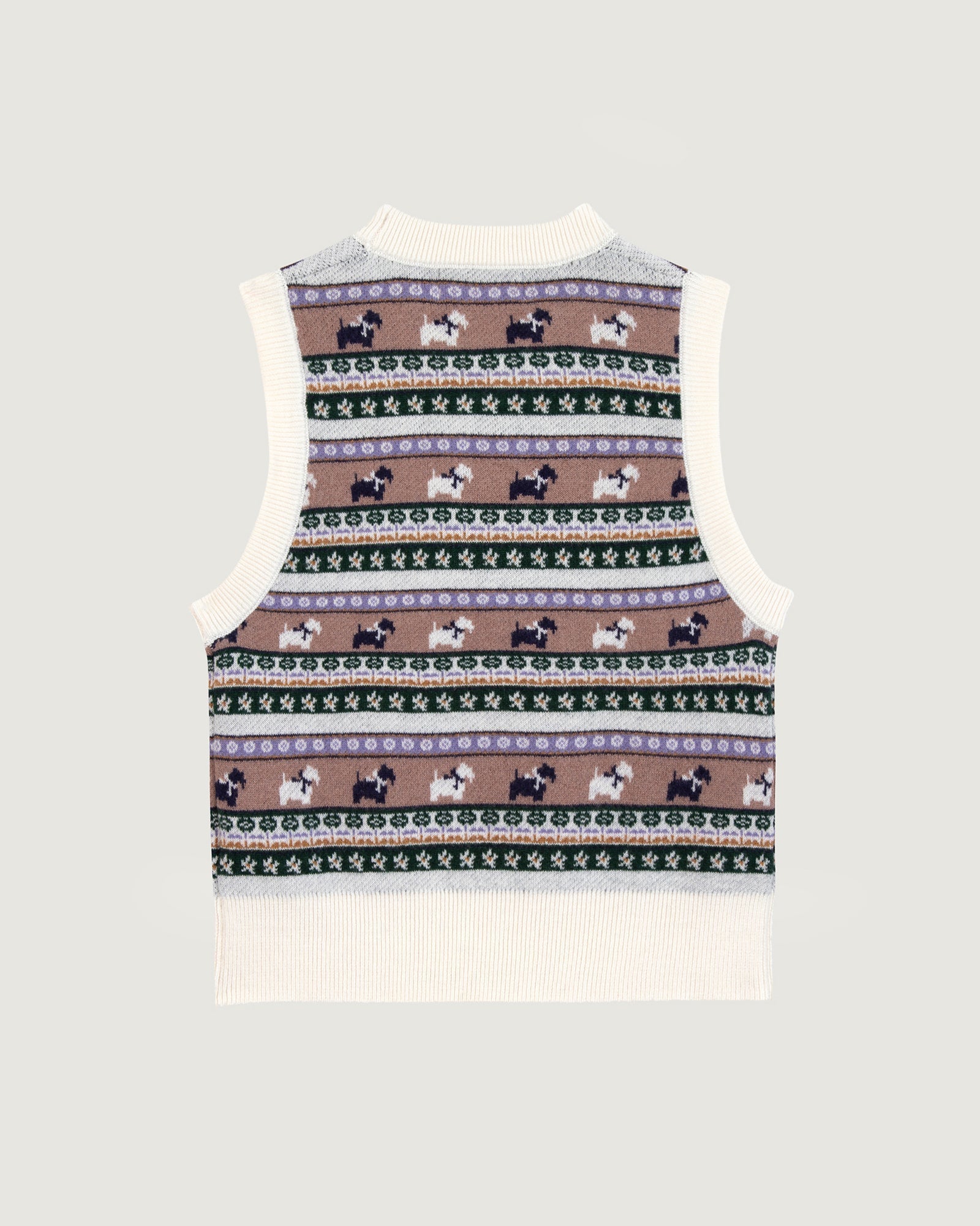 Maison Labiche "Jacquard Chiens" lafay merino wool sweater MULTICO JACQUARD Maison Labiche