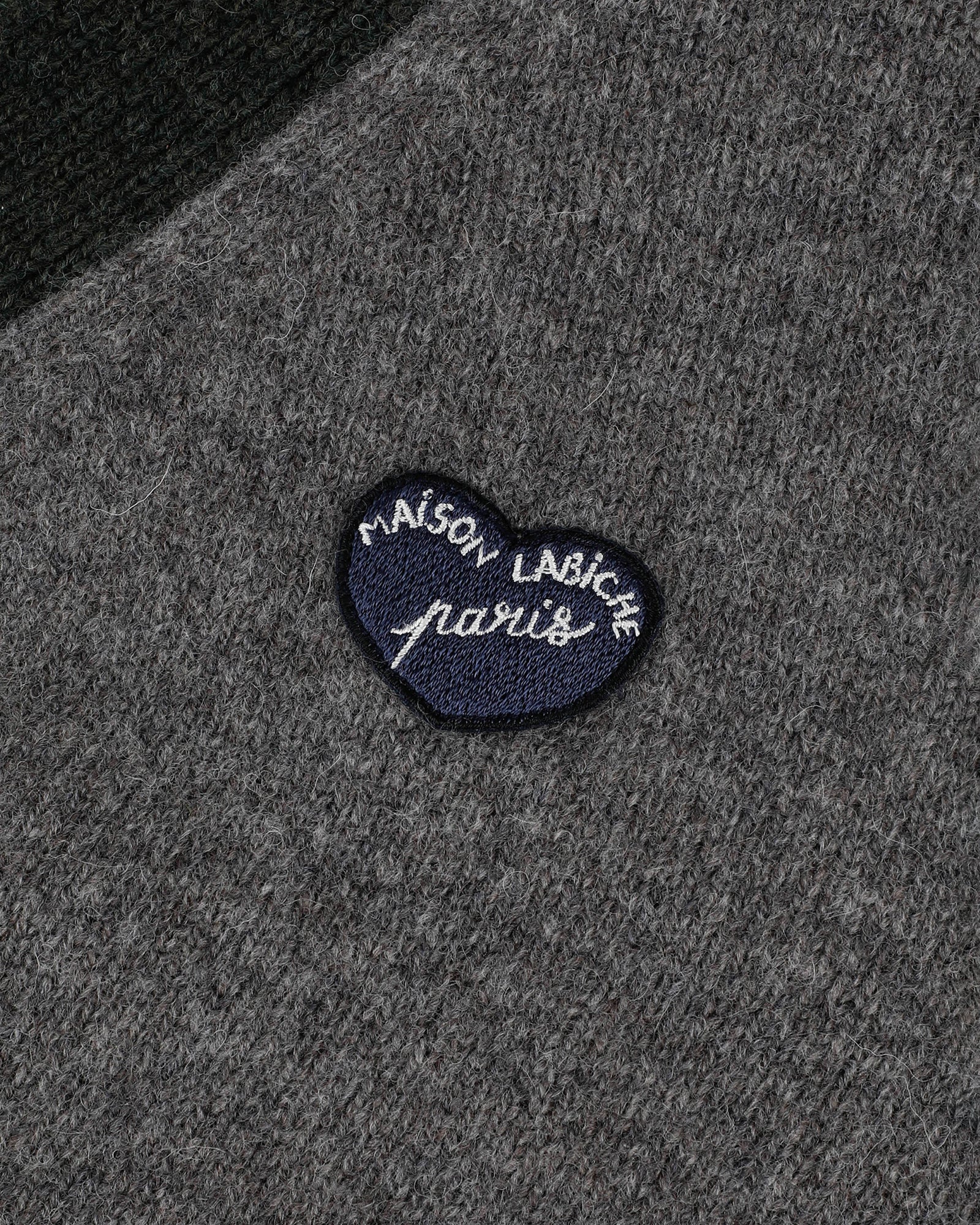 Maison Labiche "Patch Coeur" balfournier wool cardigan Maison Labiche