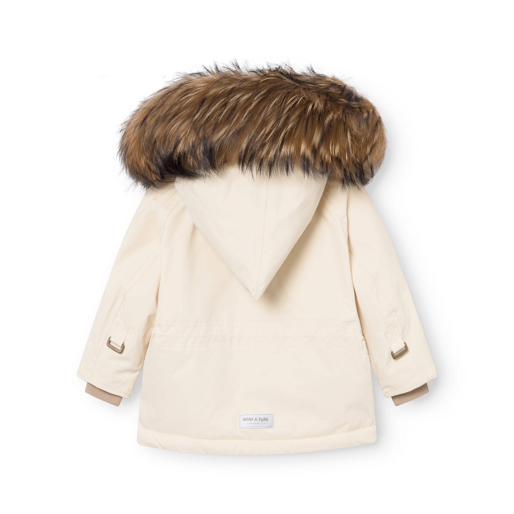 MATWANG fleece lined winter jacket fur. GRS - Angora Cream Mini a Ture