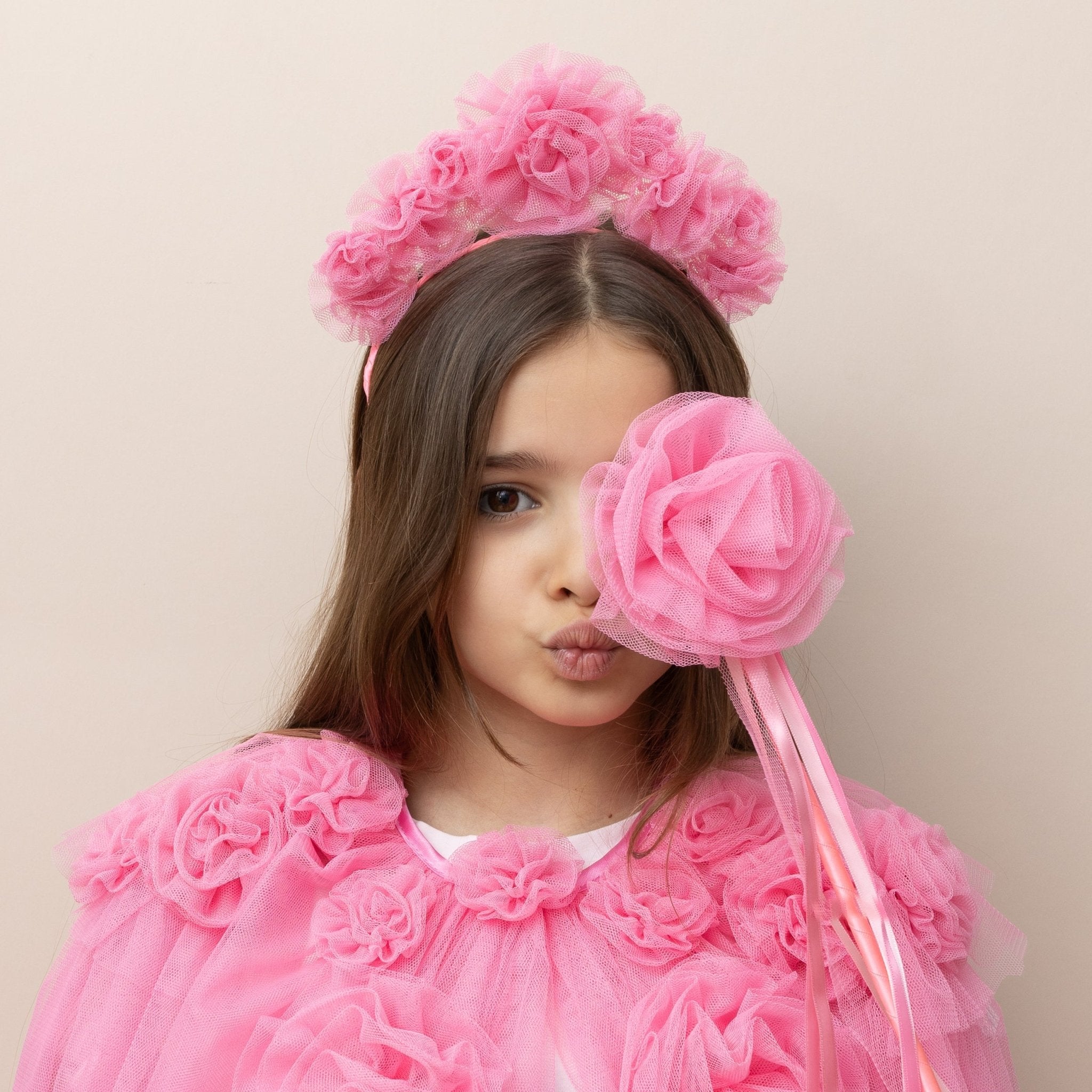 Mimi & Lula Pink ruffle flower wand Mimi & Lula