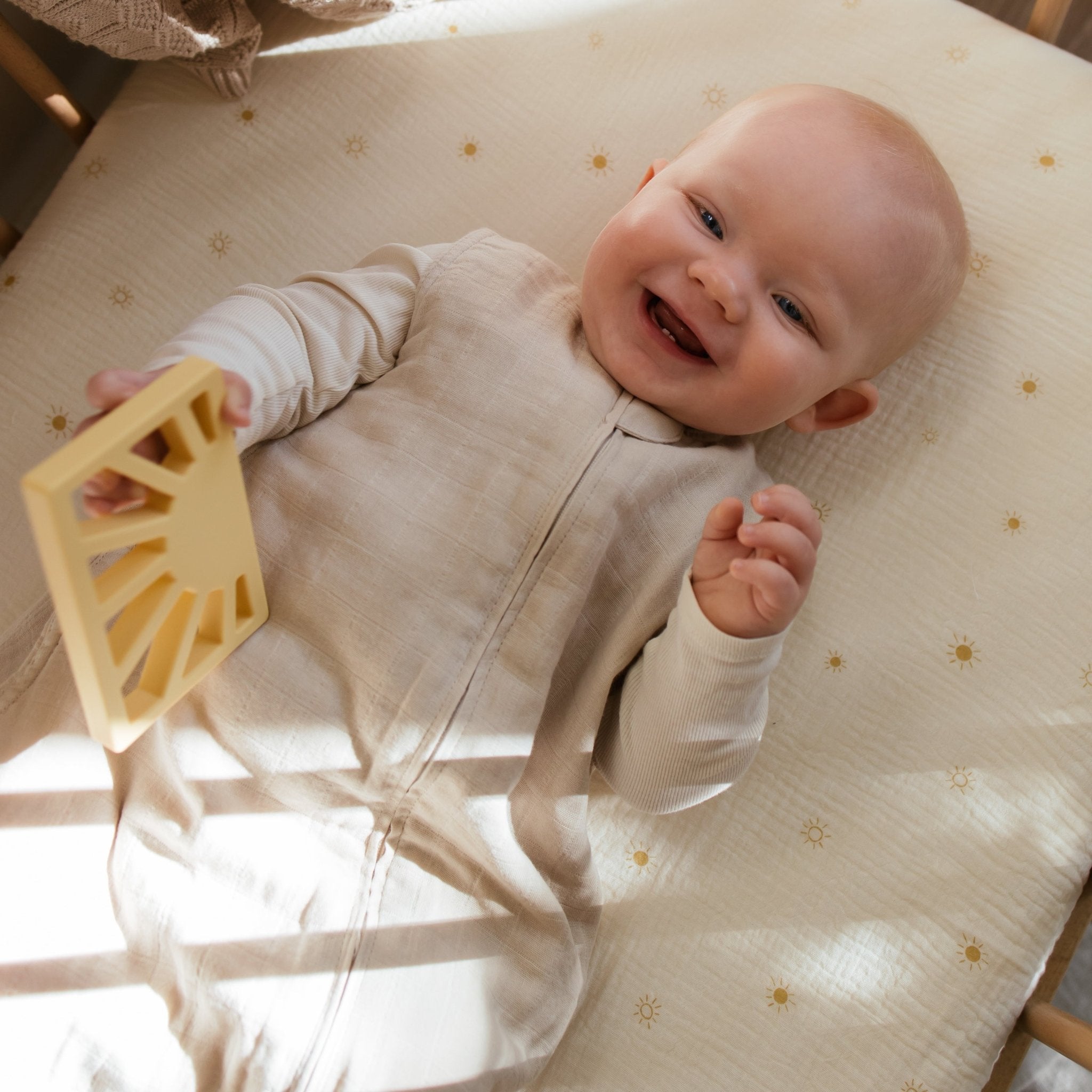 Mushie Extra Soft Muslin Crib Sheet mushie