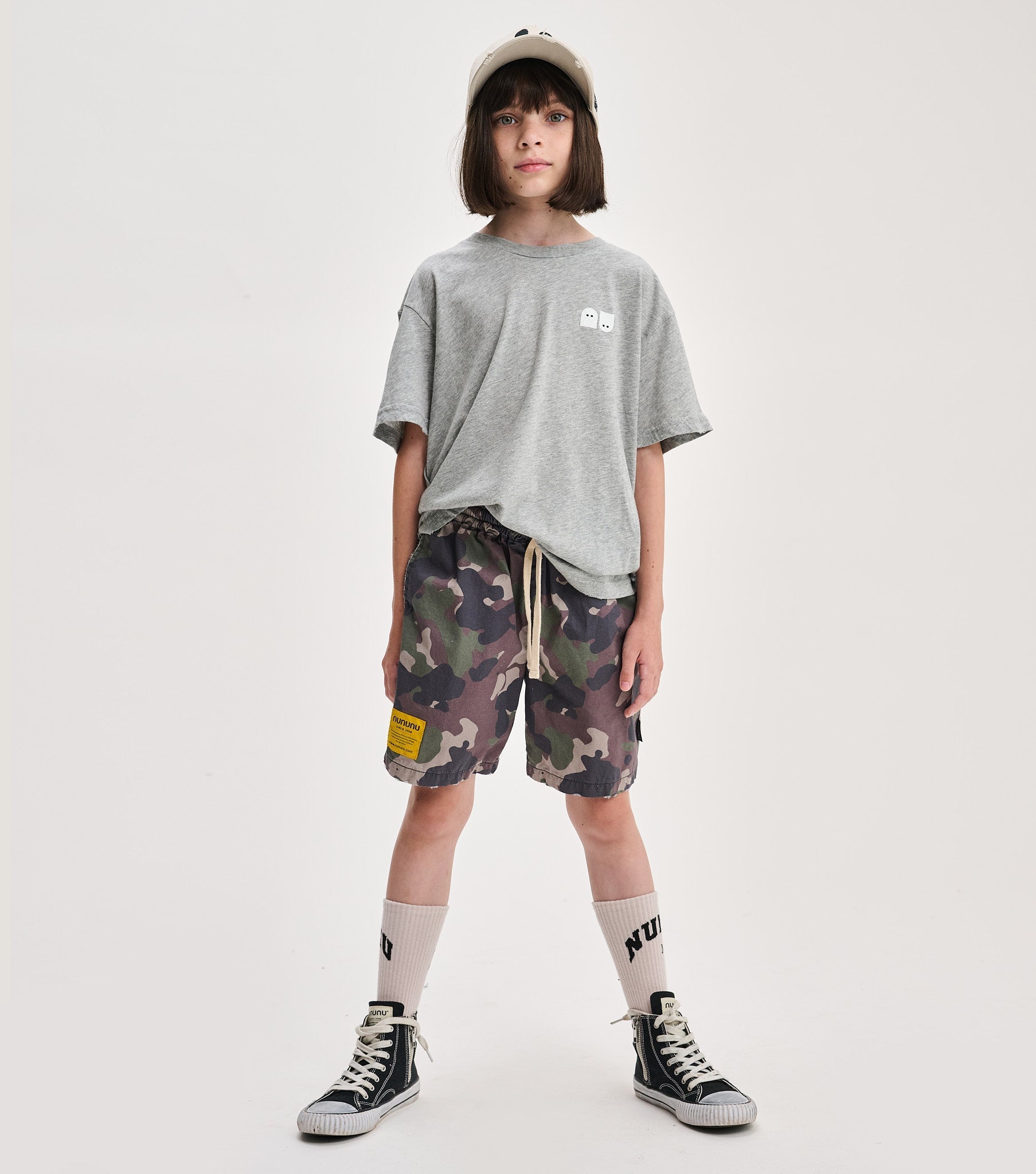 Nununu spookies t-shirt - Grey NUNUNU