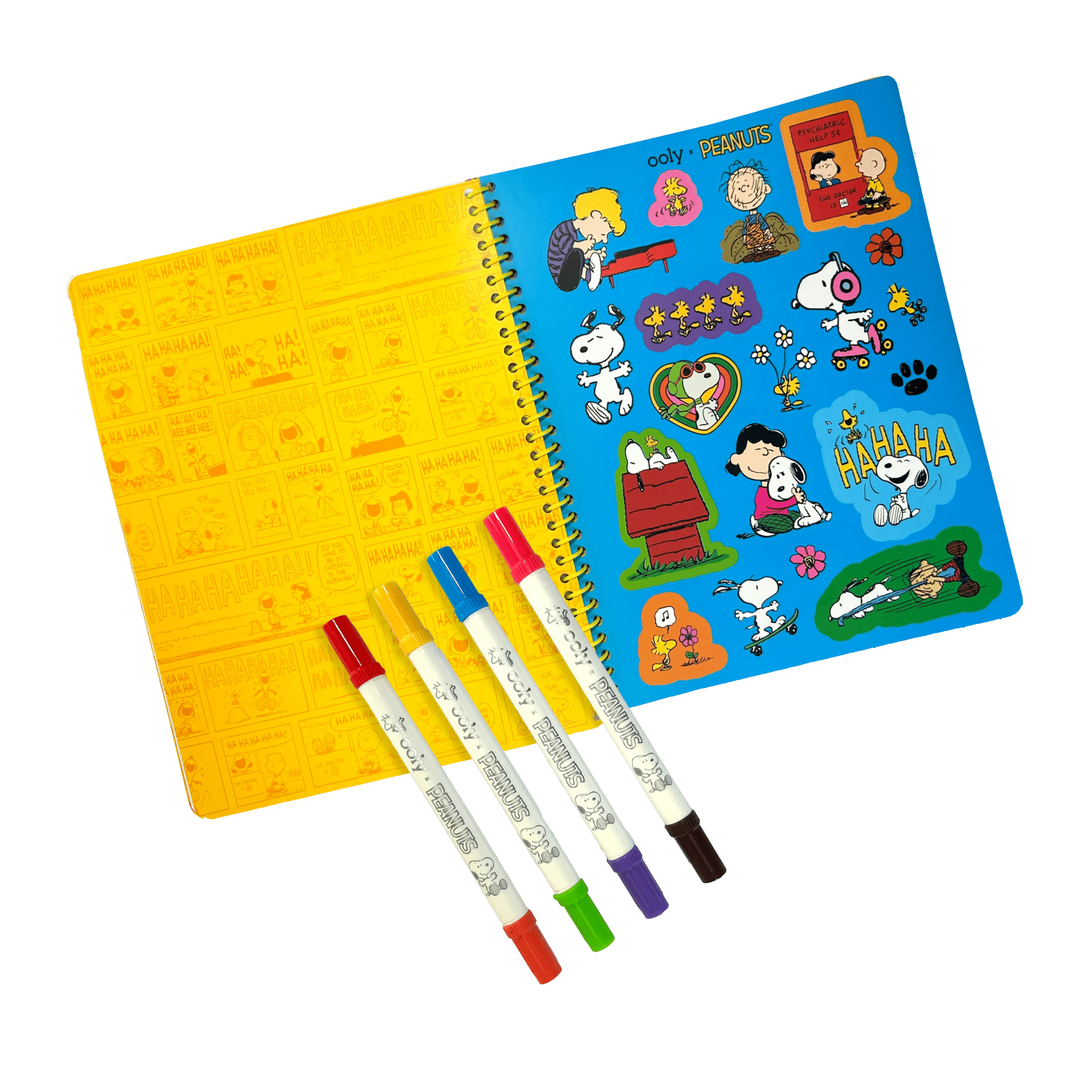 OOLY x Peanuts Activity Travel Kit & Double - Ended Markers OOLY