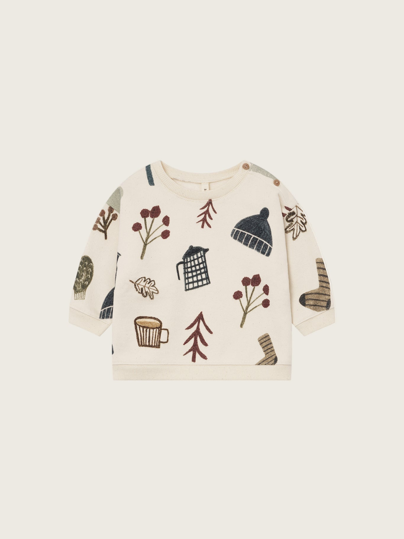Organic Zoo Cosy Wild Sweatshirt Undyed Organic Zoo